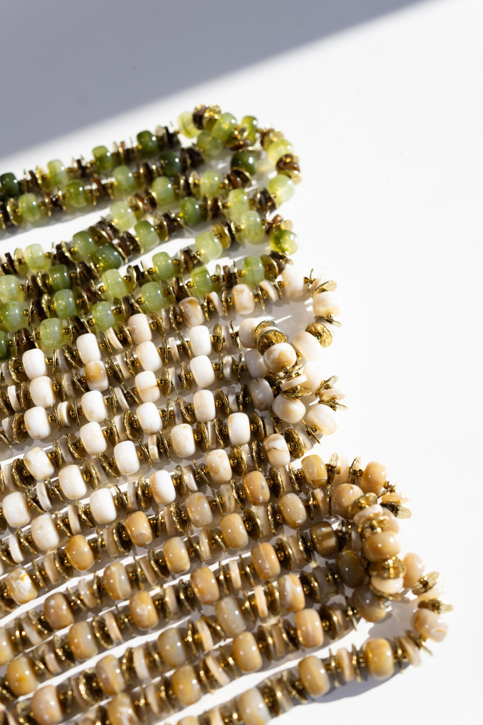 Ozark Chunky Beaded Necklace - Brown