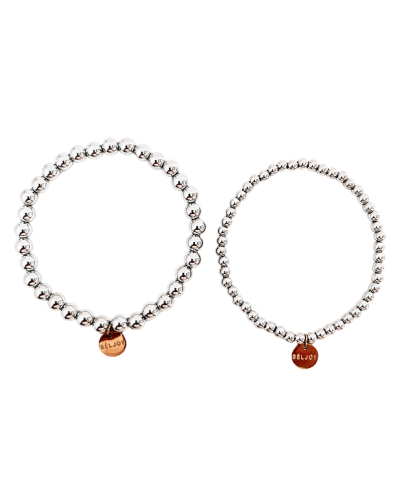 Billy Silver Bead Bracelet || Choose Style