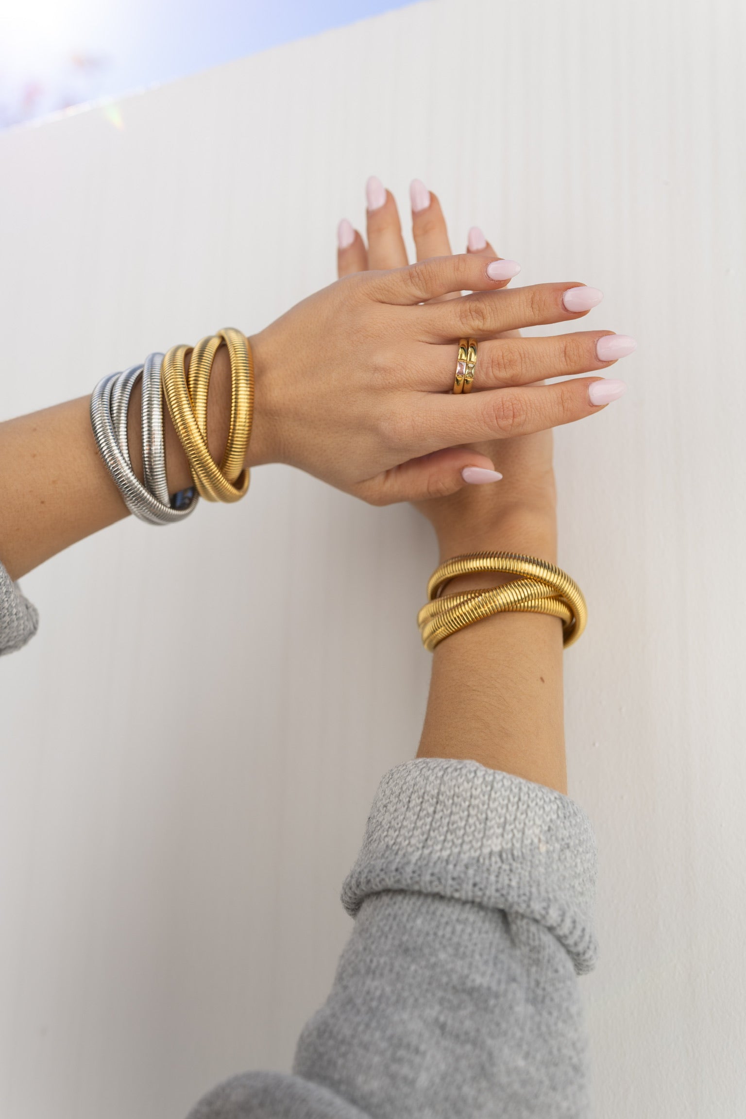 Triple Stack Bracelet - Gold