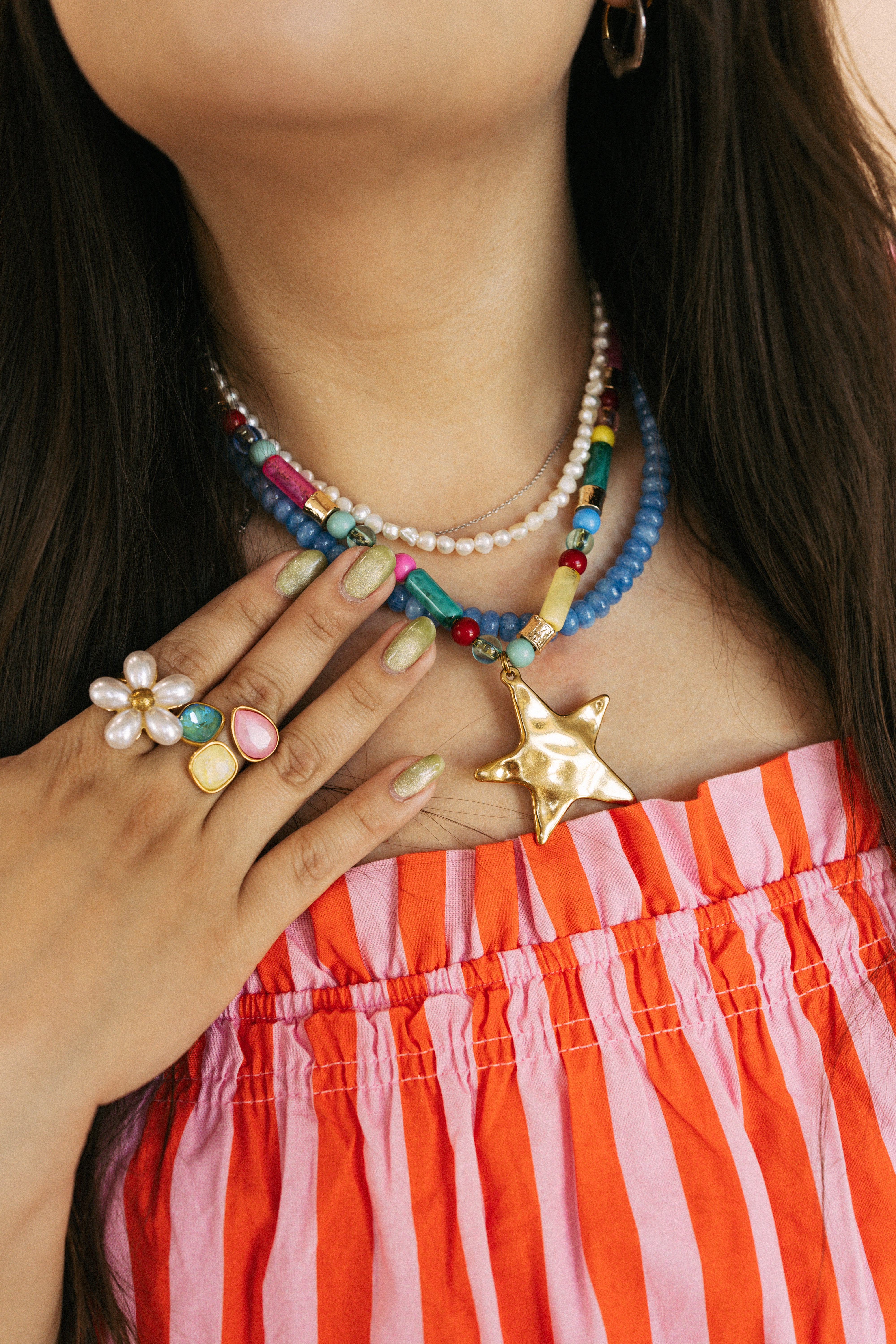 Summer Star Beaded Necklace