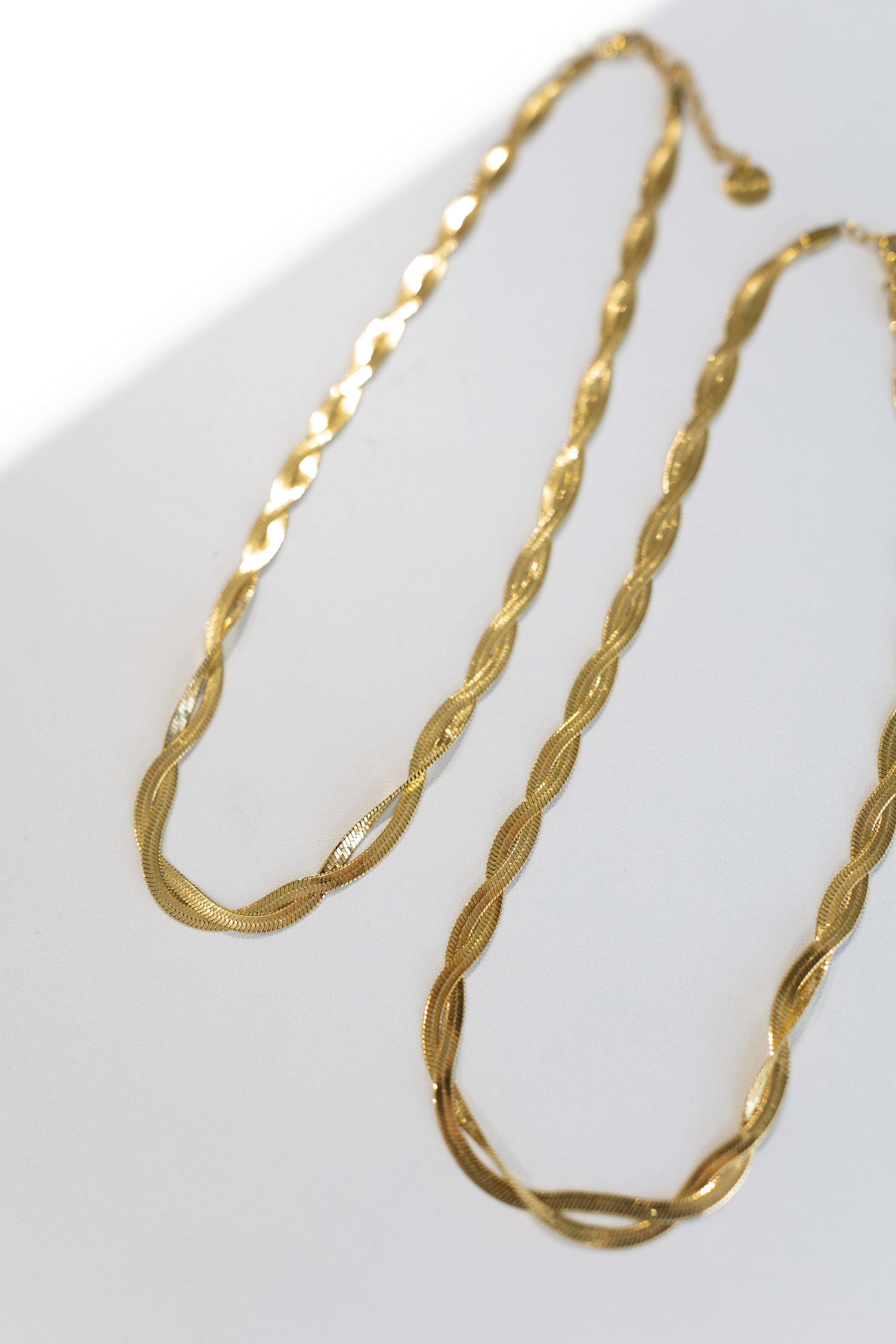 Lyrina Twisted Herringbone Necklace