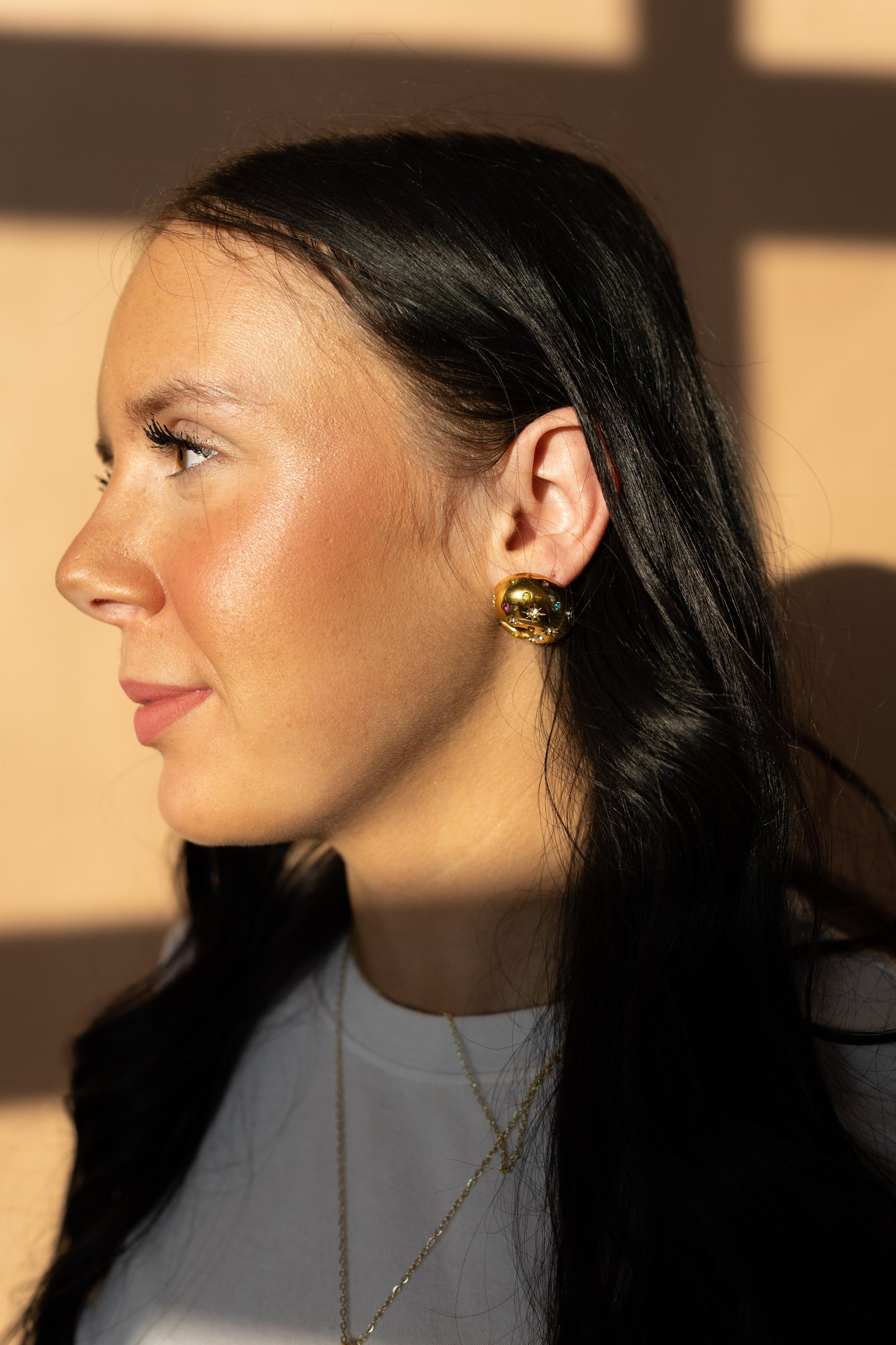 Etana Gemstone Stud Earrings