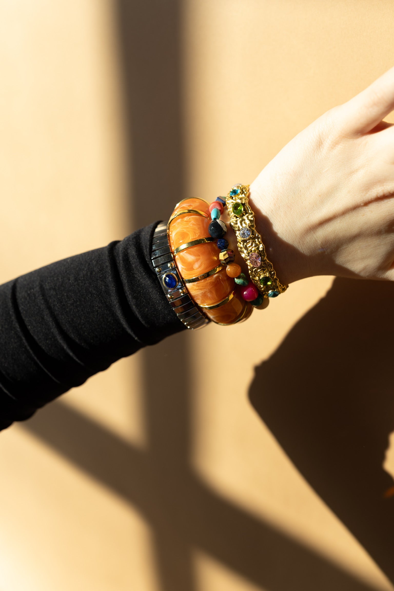 Bibi Stretch Bracelet - Orange