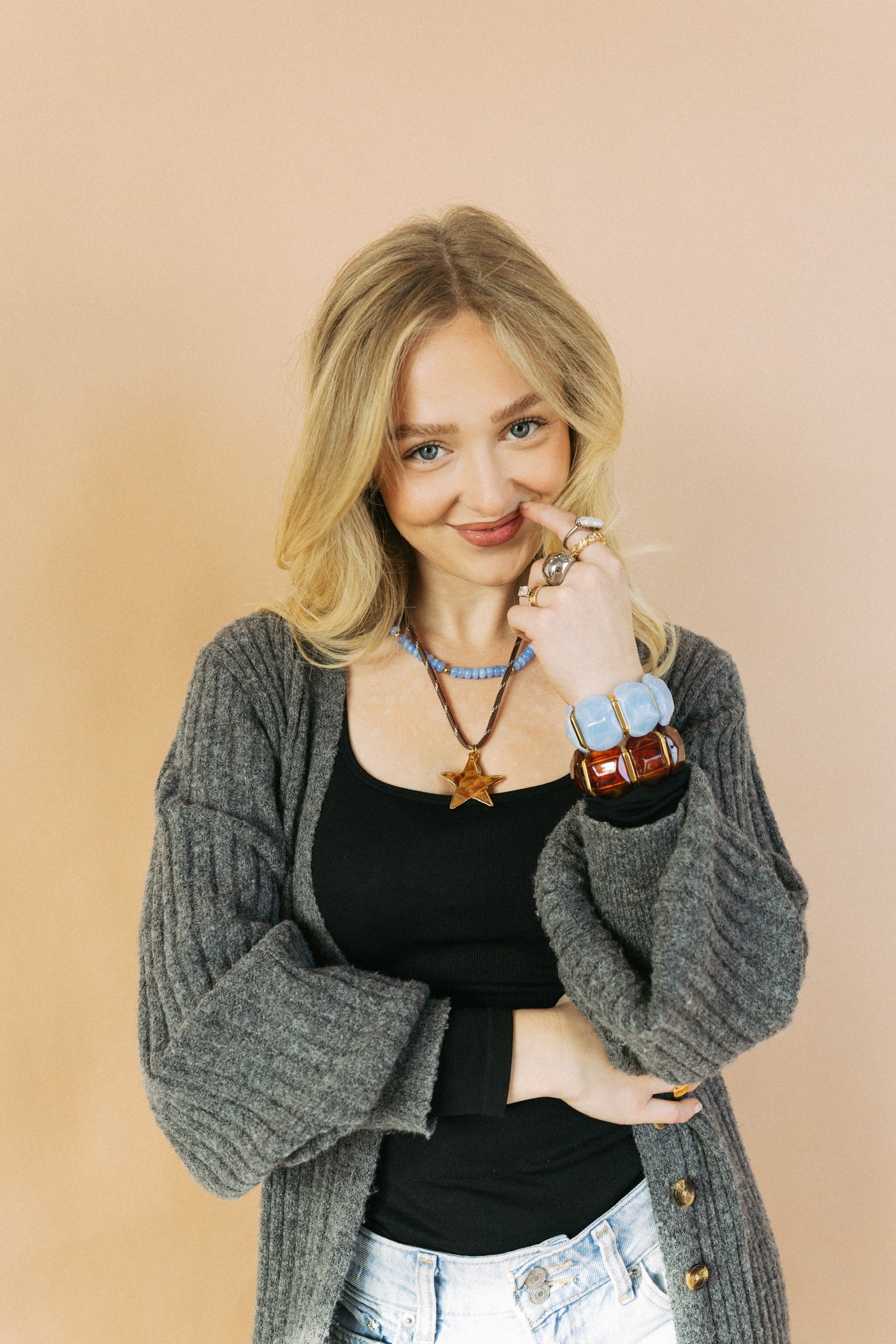 Emma Stretch Bracelet - Tortoise