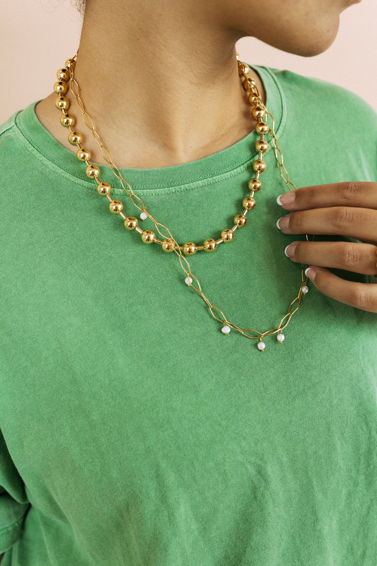 Kiki Long Pearl Necklace