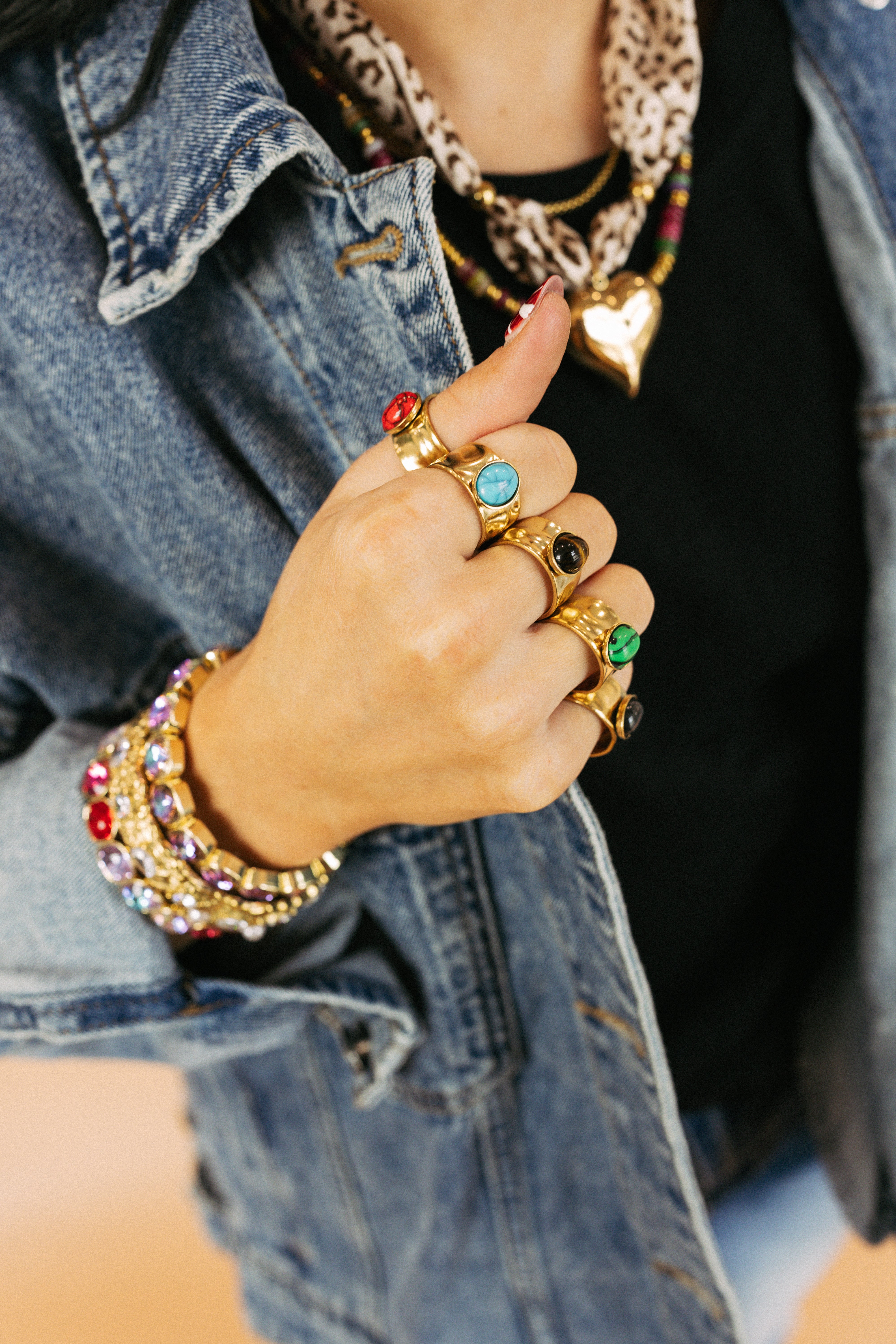 Rajah Oval Ring || Choose Color