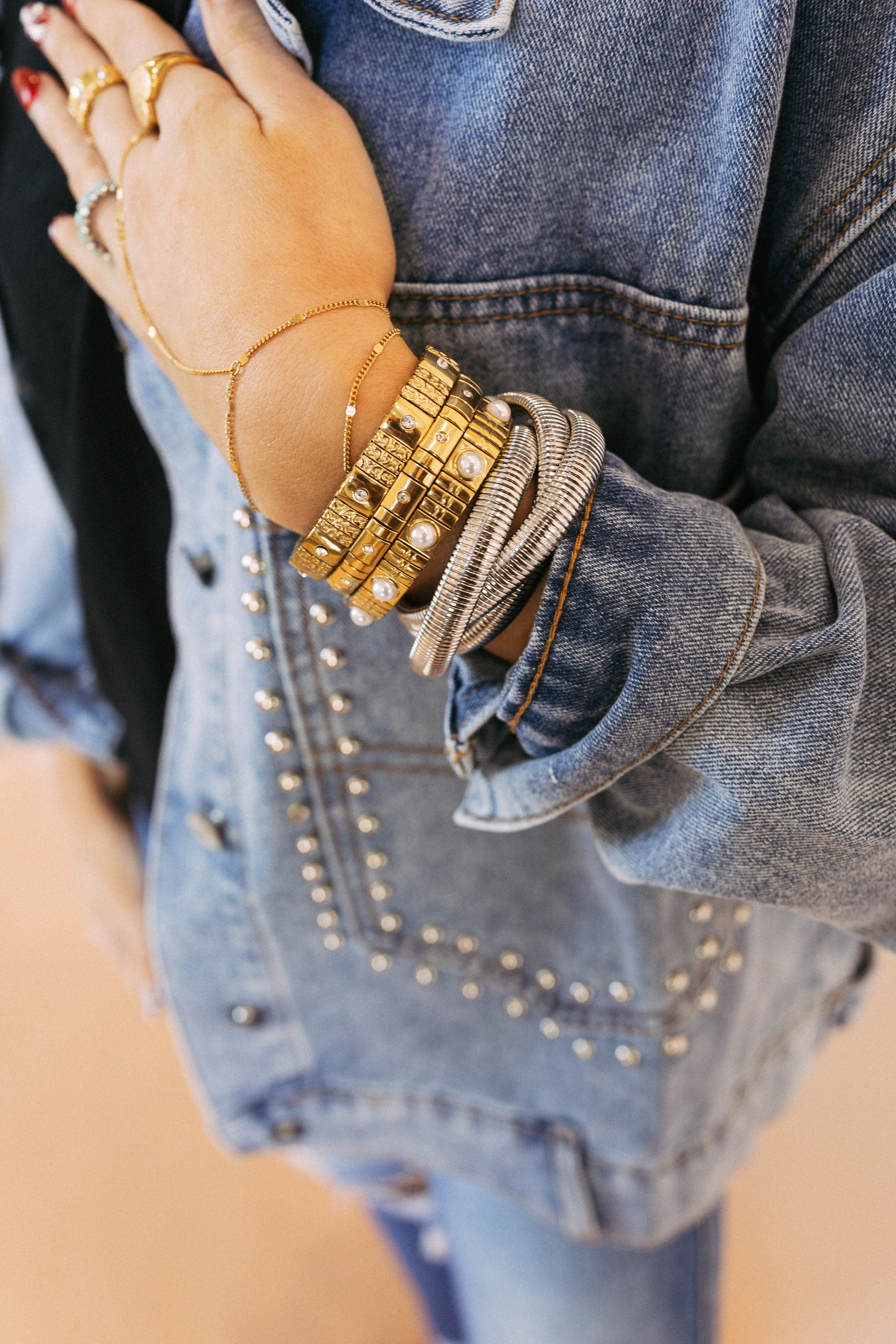 Triple Stack Bracelet - Silver