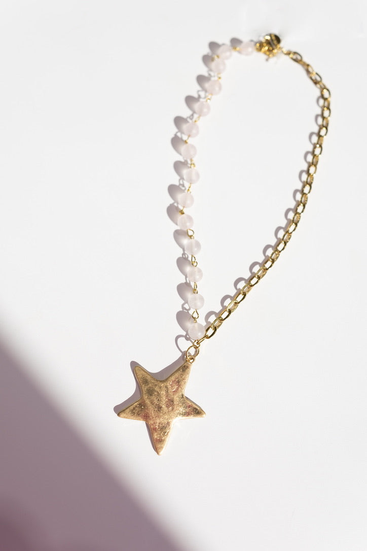 Starry Beaded Chain Necklace