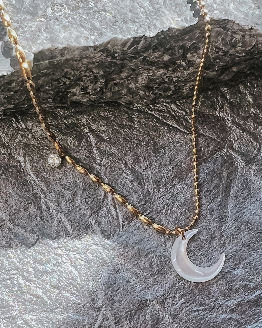 Nyx Crystal Moon Necklace