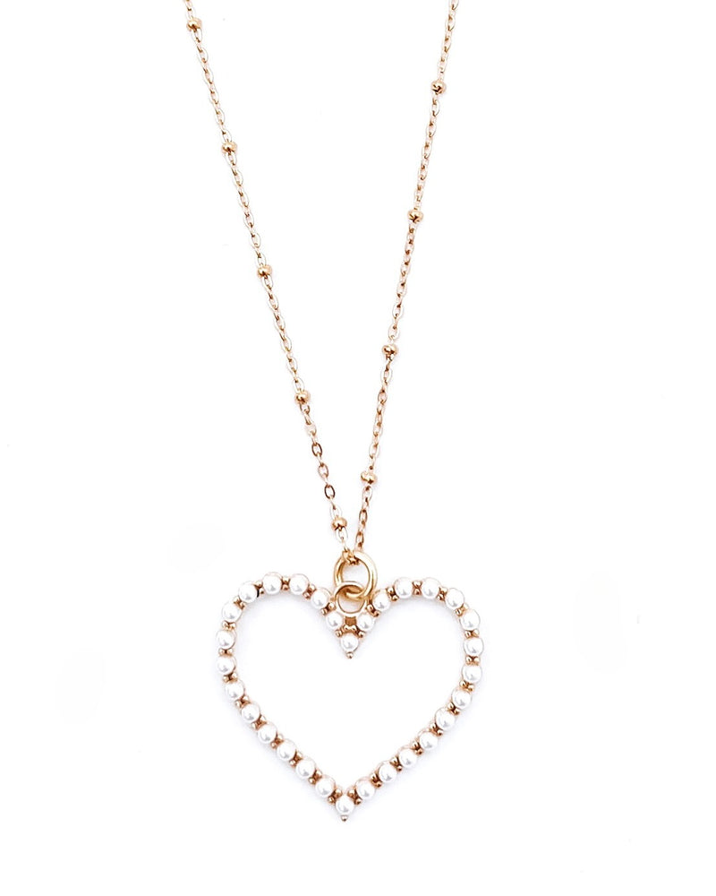 Sophie Pearl Heart Necklace