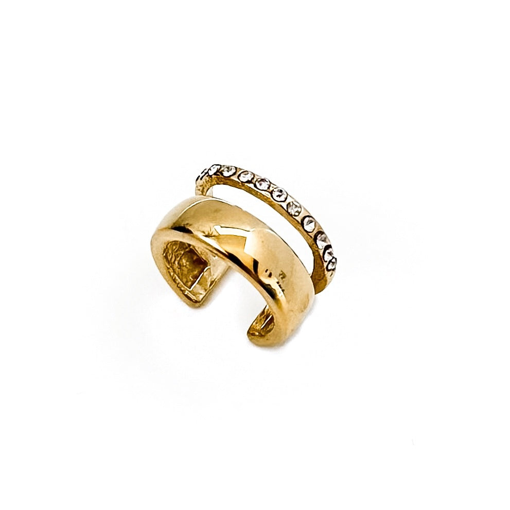 Elko Crystal Double Ear Cuff || Choose Color