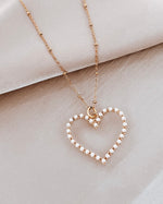 Sophie Pearl Heart Necklace