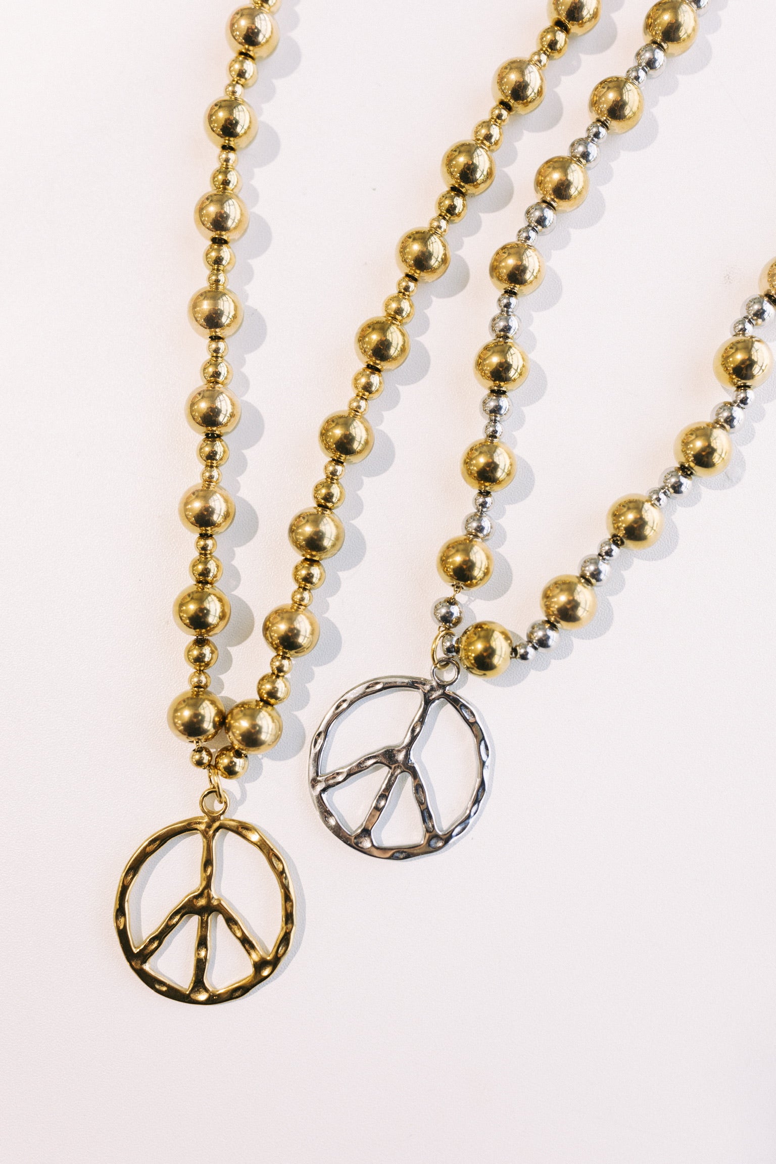 Keepin The Peace Necklace - Gold