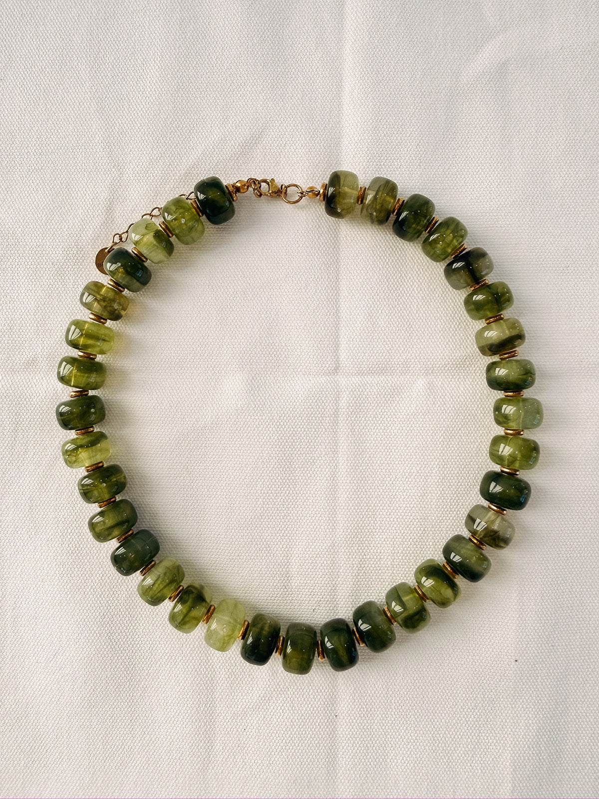 Crush Beaded Necklace - Green