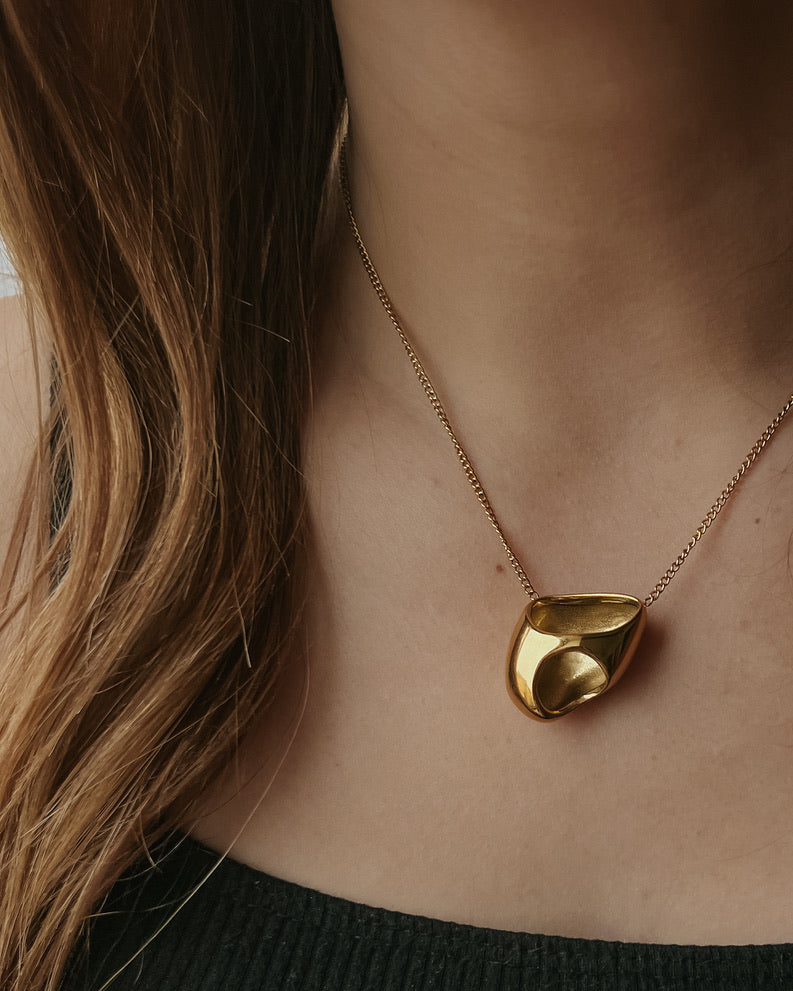 Tisha Gold Nugget Necklace