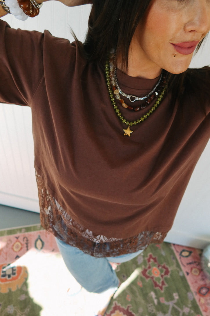 Honey Glow Beaded Necklace