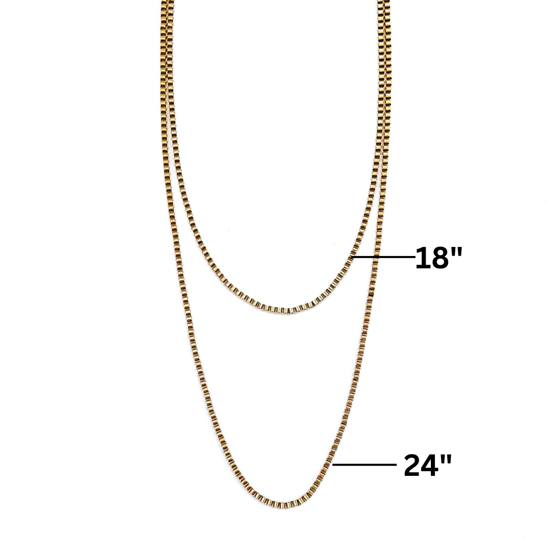 Mittie Gold Chain Necklace || Choose Length