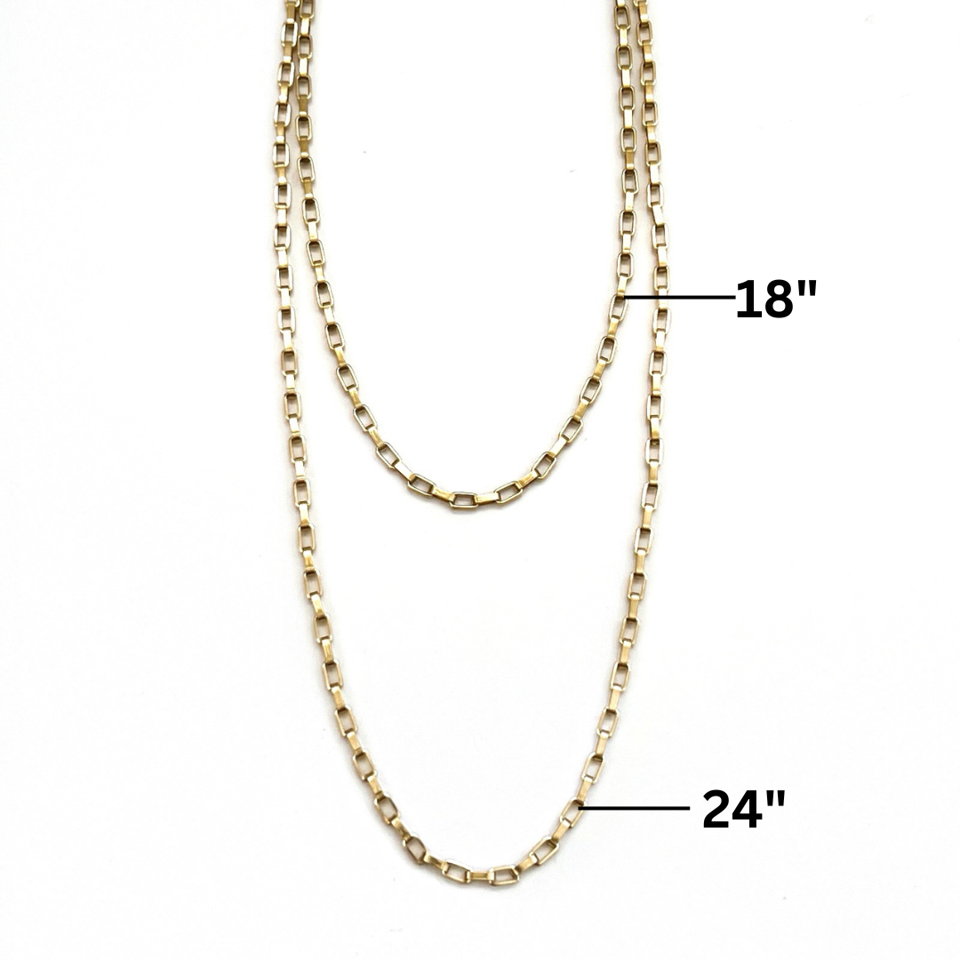 Adeline Gold Chain Necklace || Choose Length