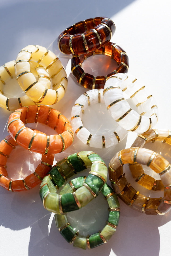 Bibi Stretch Bracelet - Dark Brown