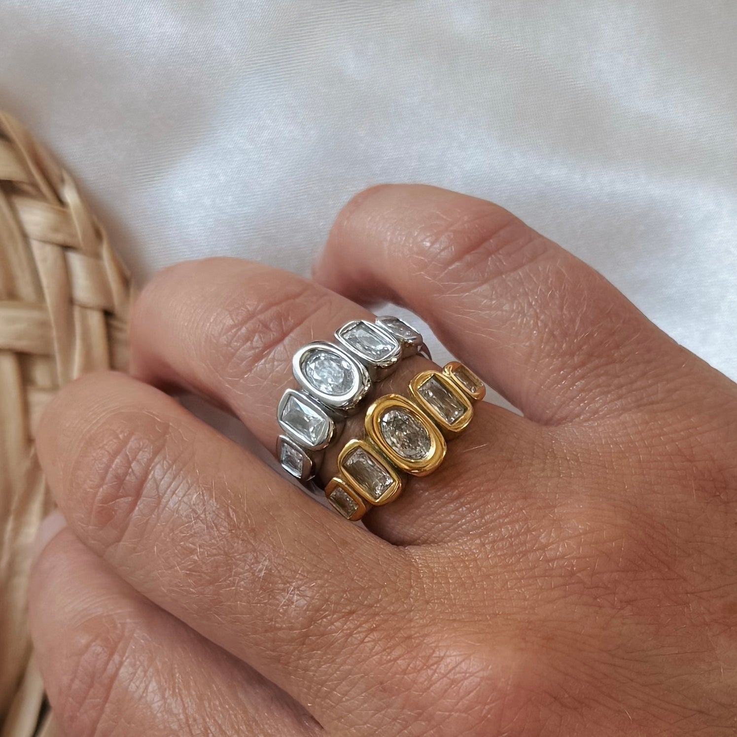 Rowan Bezel Crystal Ring