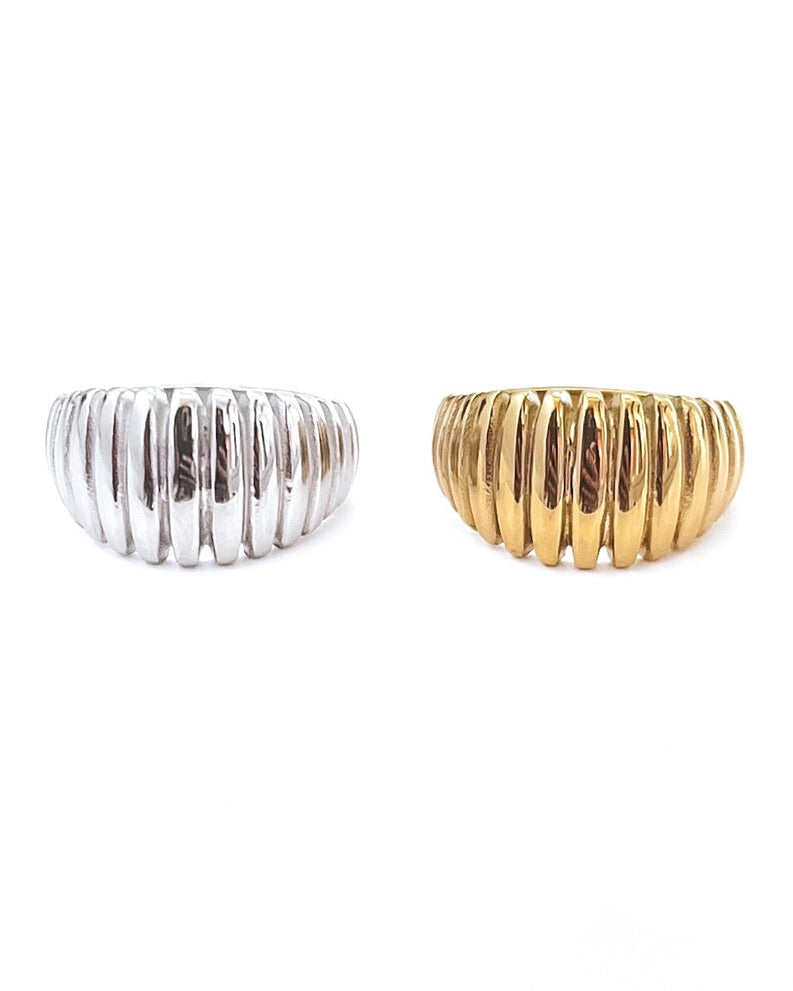Roark Textured Statement Ring || Choose Color