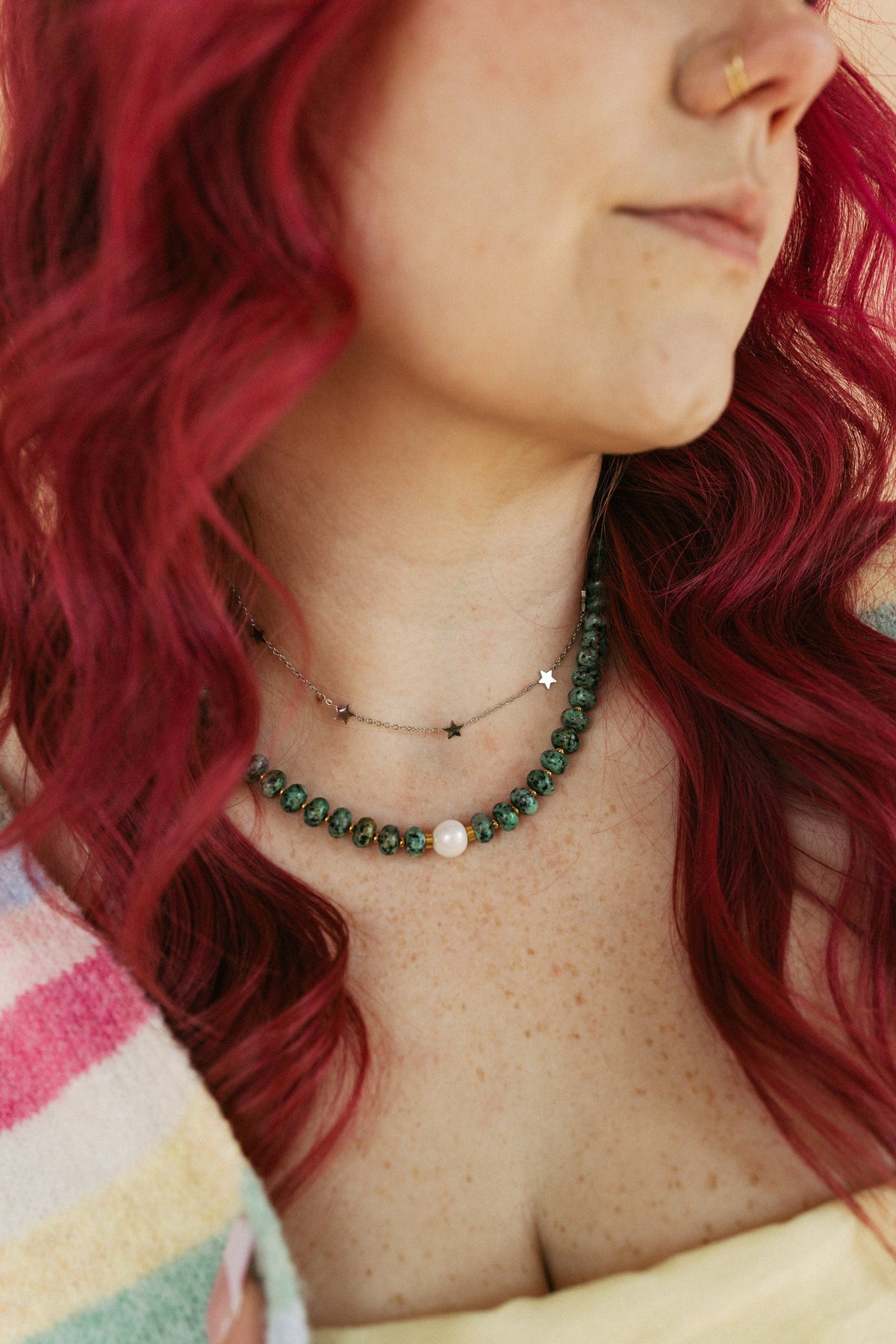 Tidal Pearl Beaded Necklace