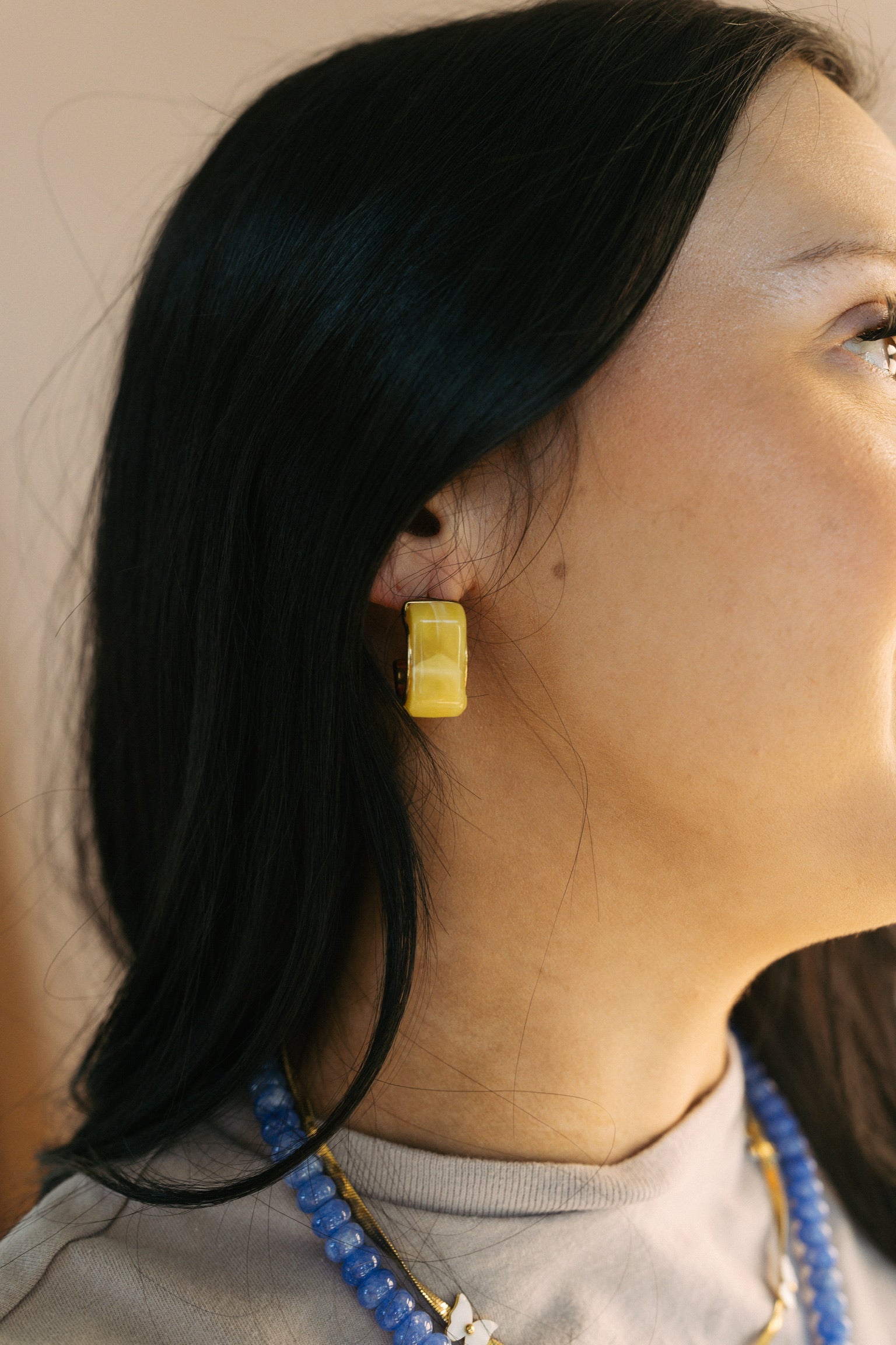Color Coded Hoop Earrings || Choose Color