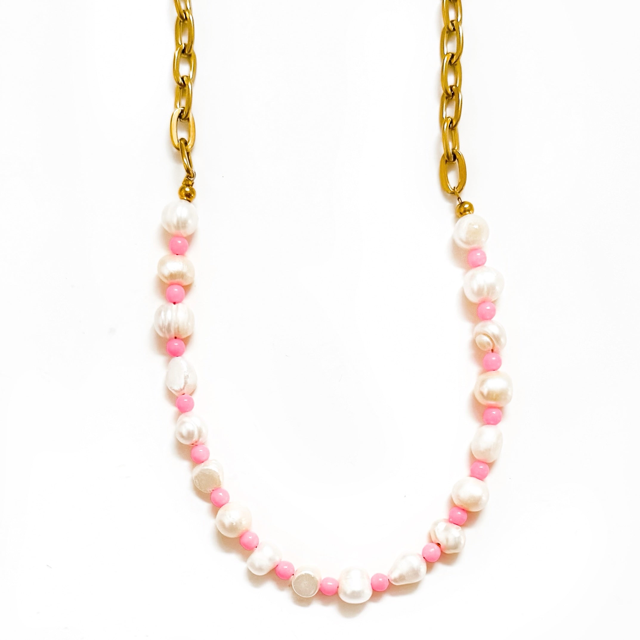 Isla Beaded Pearl Necklace || Choose Color