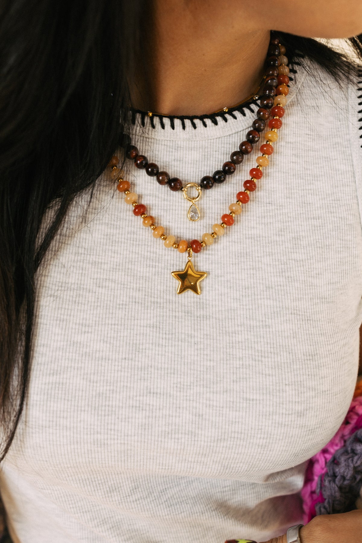 Guiding Star Necklace - Orange