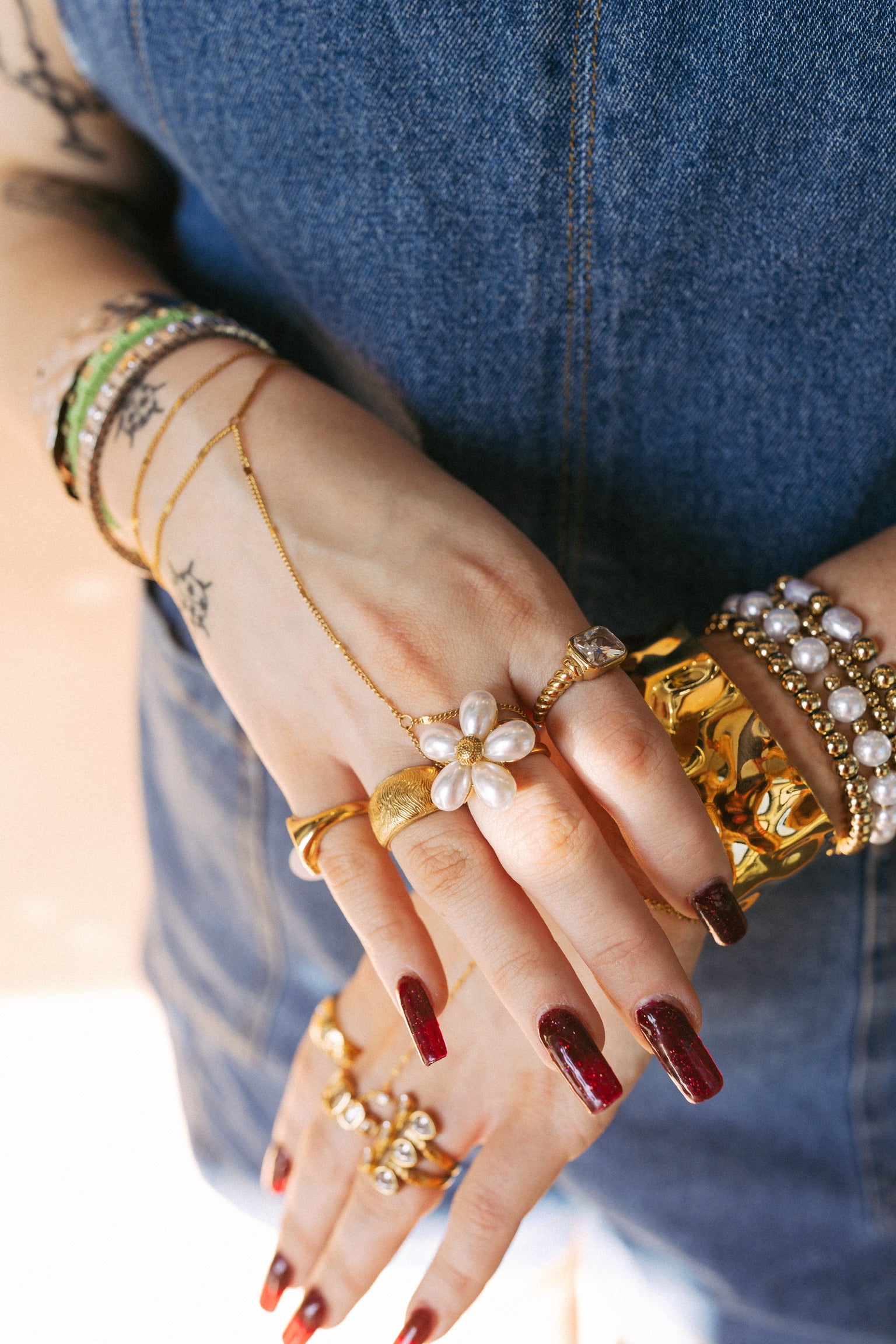 Runa Stone Ring || Choose Color