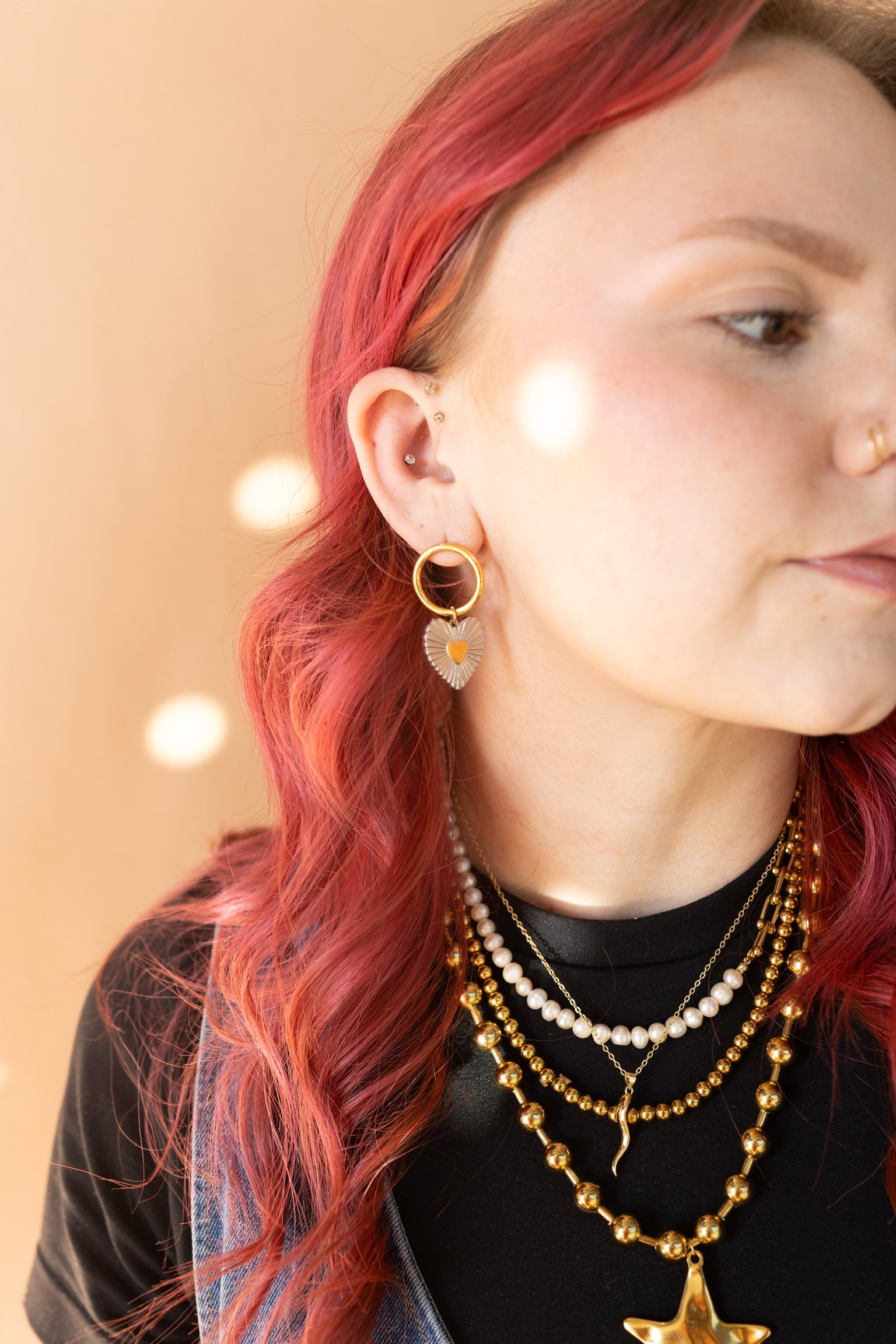 Mixed Feelings Heart Earrings