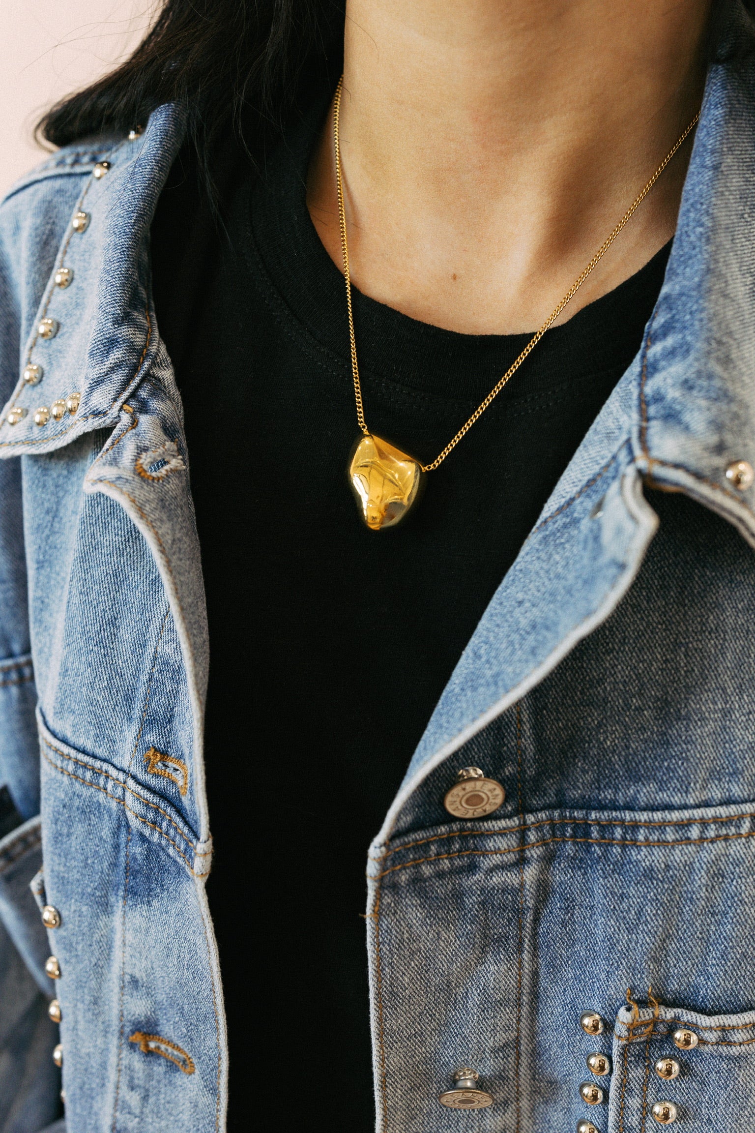 Tisha Gold Nugget Necklace