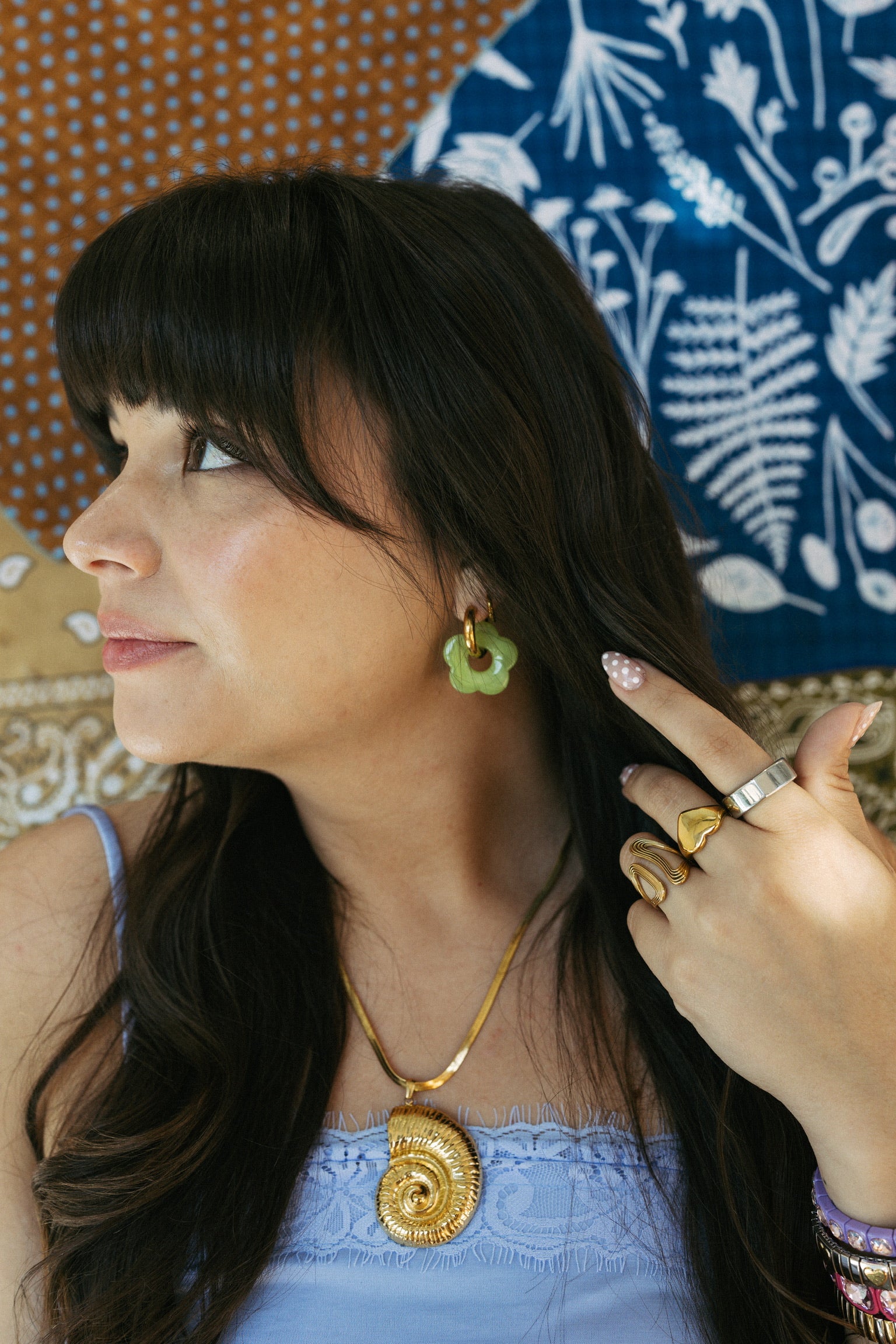 Color Me Daisy Hoop Earrings || Choose Color