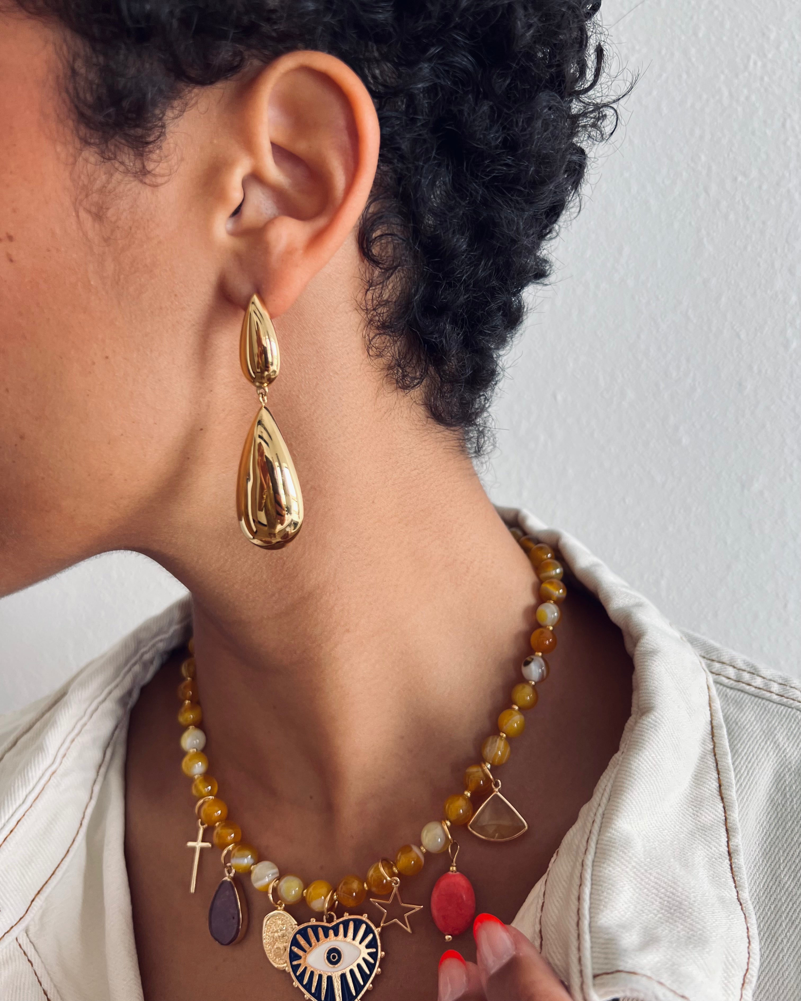 Eros Teardrop Earring || Choose Color