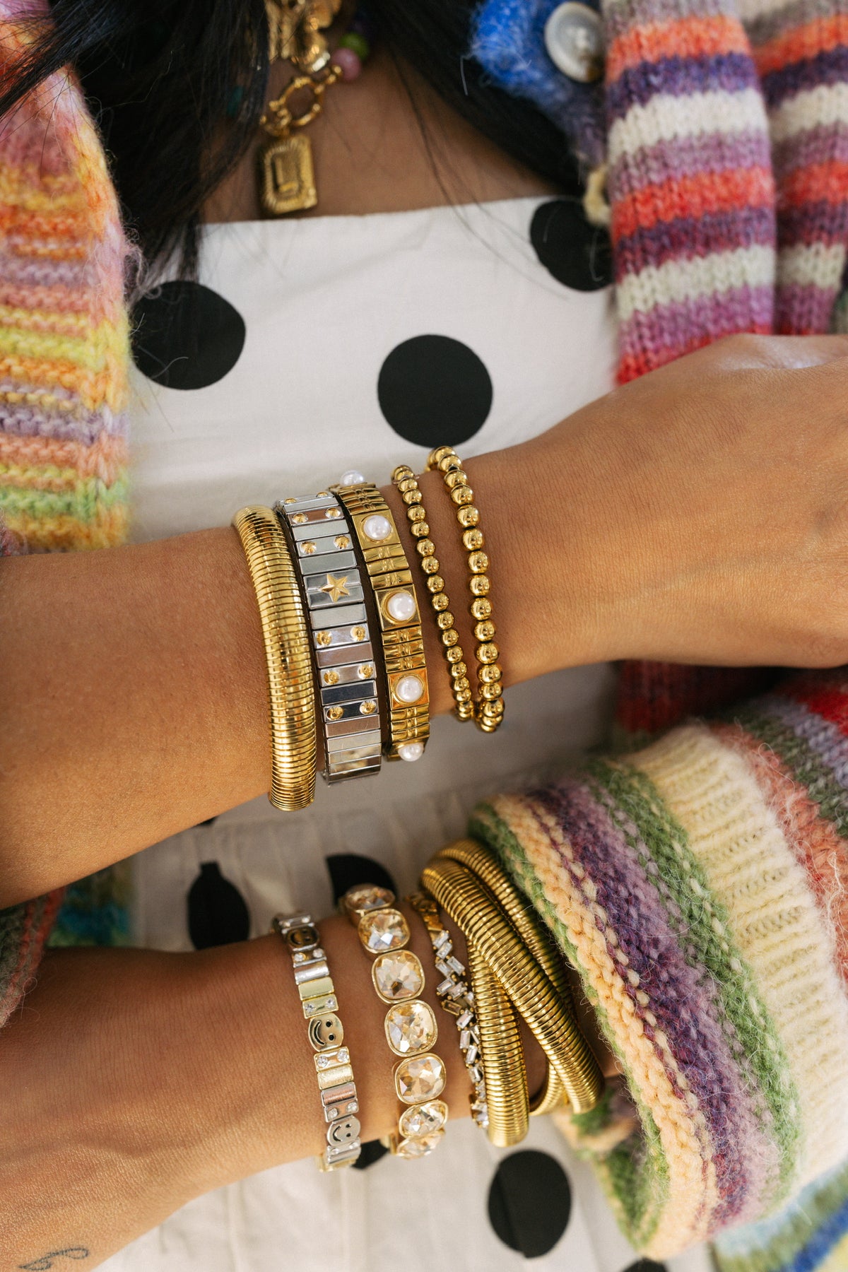 The Luxe Link Bracelet - Star Studded