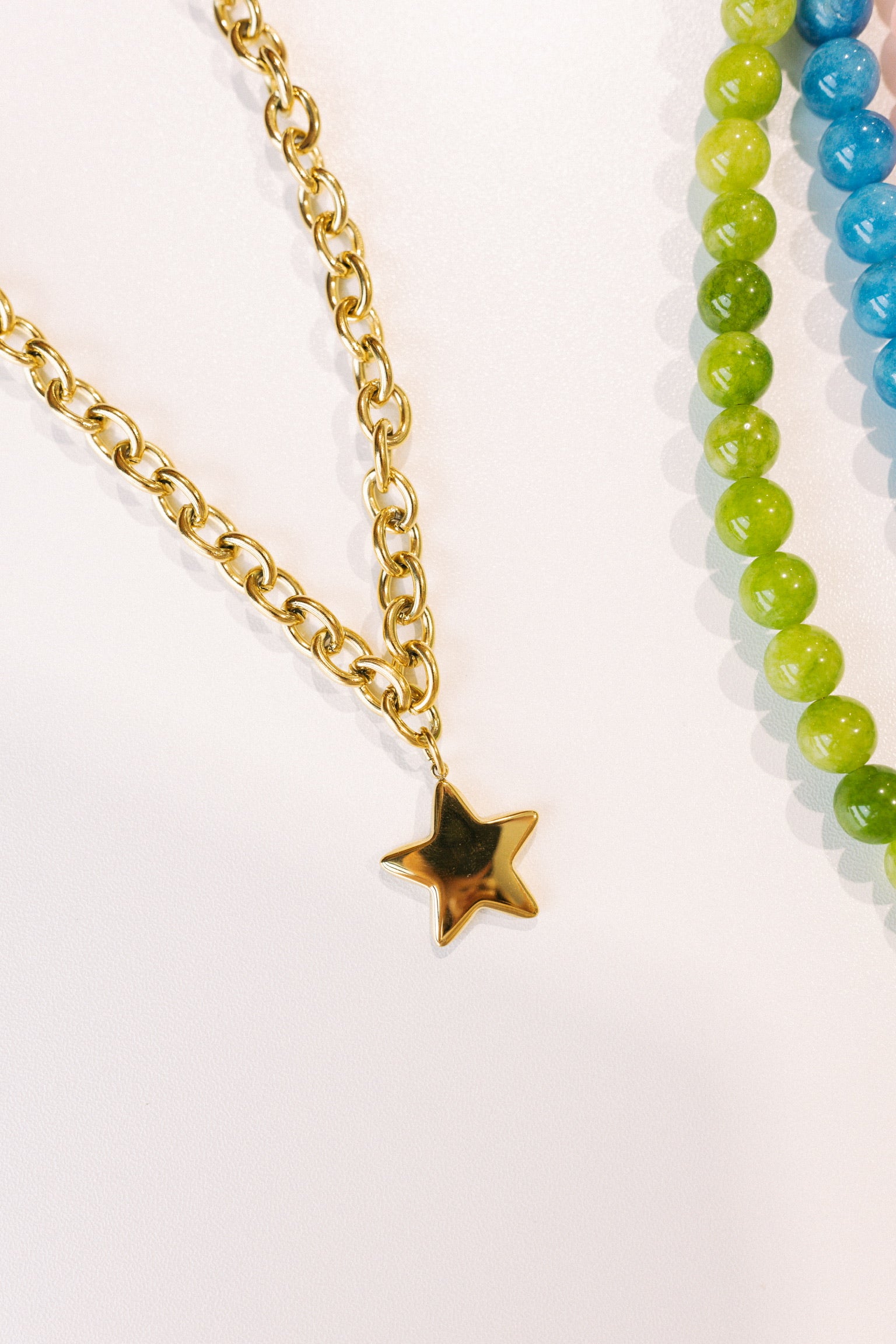 Starlet Long Chain Necklace - Gold
