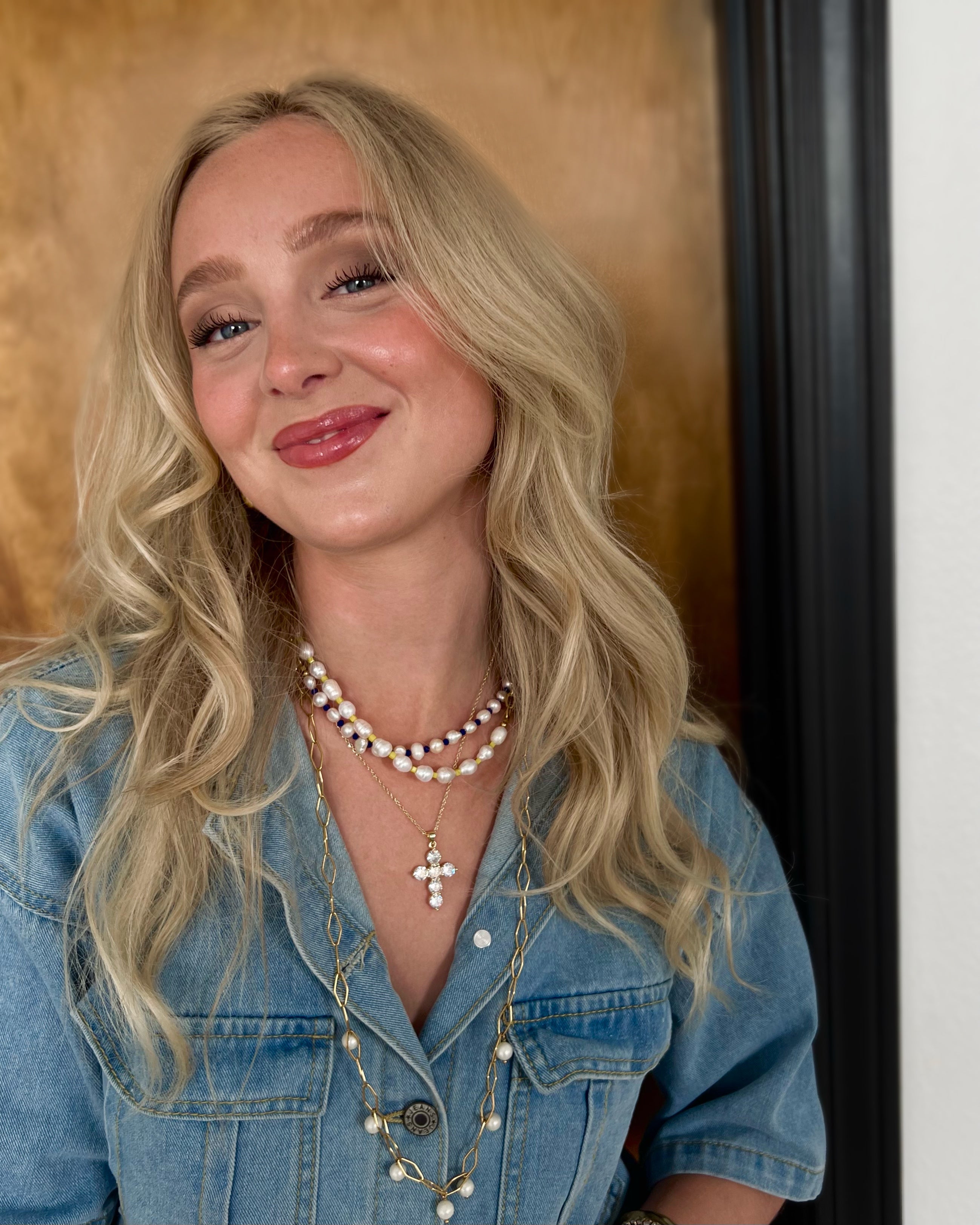 Isla Beaded Pearl Necklace || Choose Color