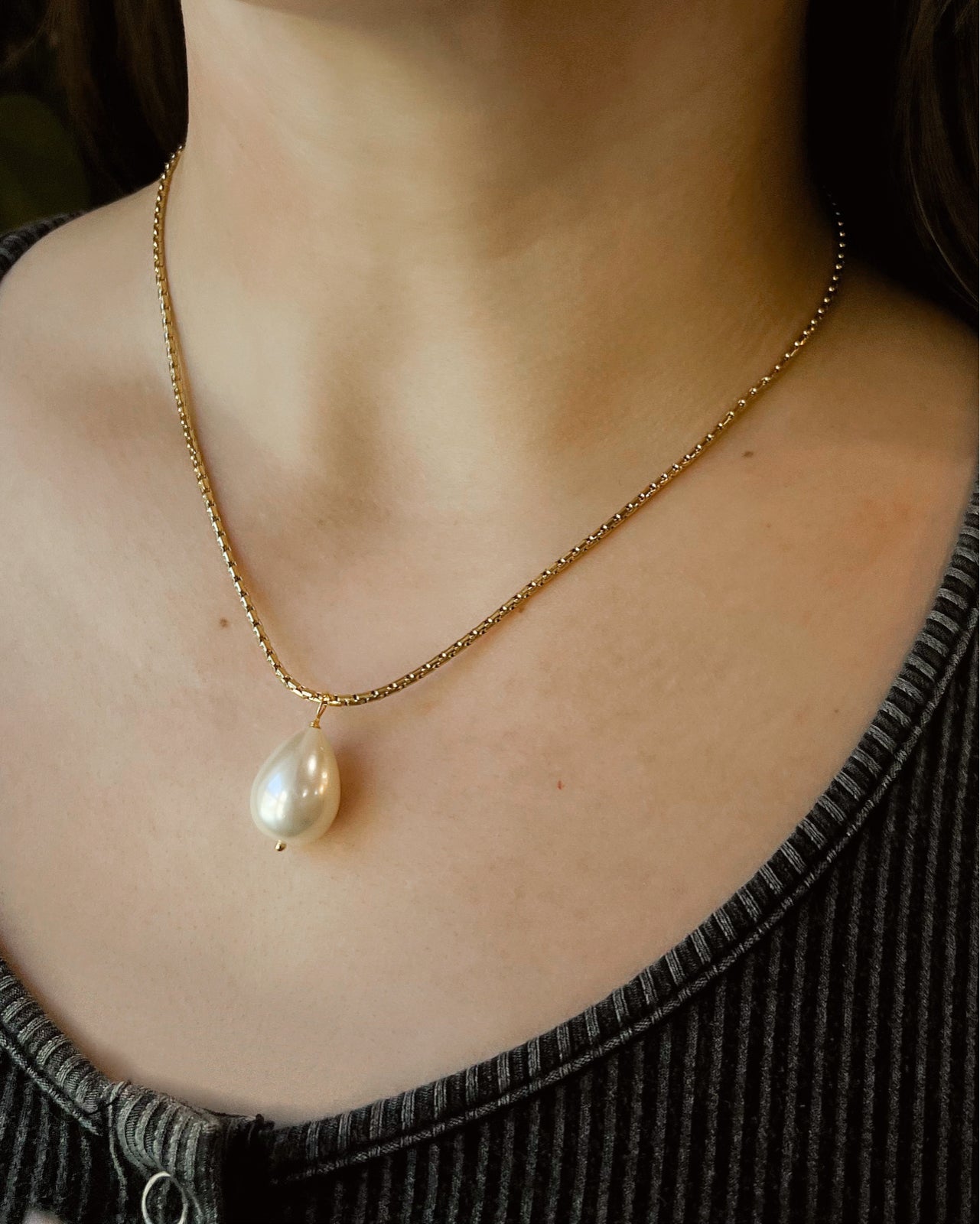Daphne Pearl Necklace || Choose Length
