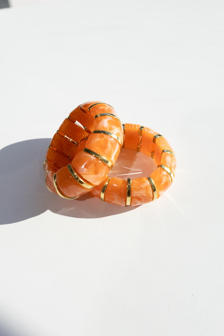 Bibi Stretch Bracelet - Orange
