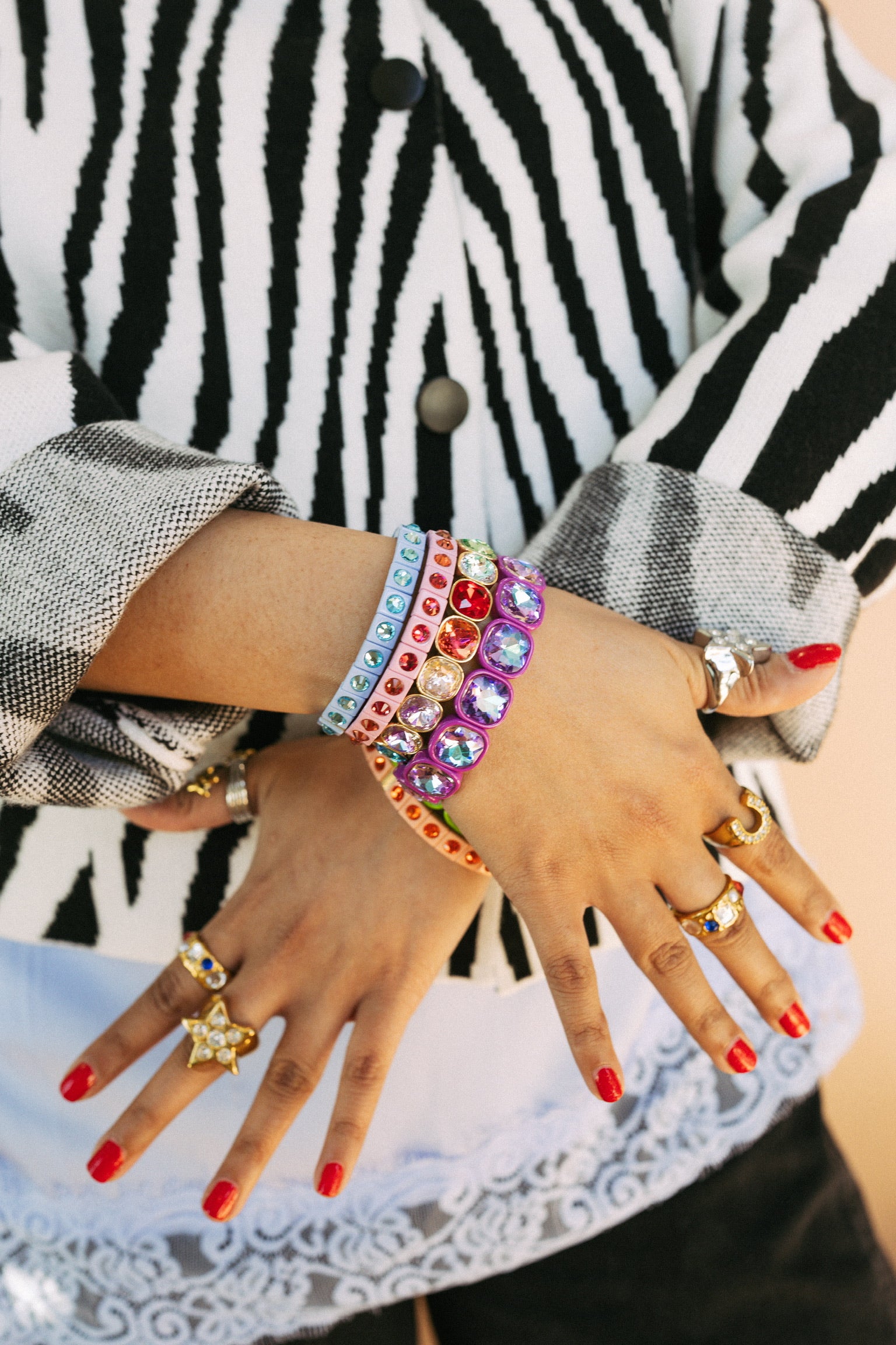 Sylvie Gemstone Bracelet || Choose Color