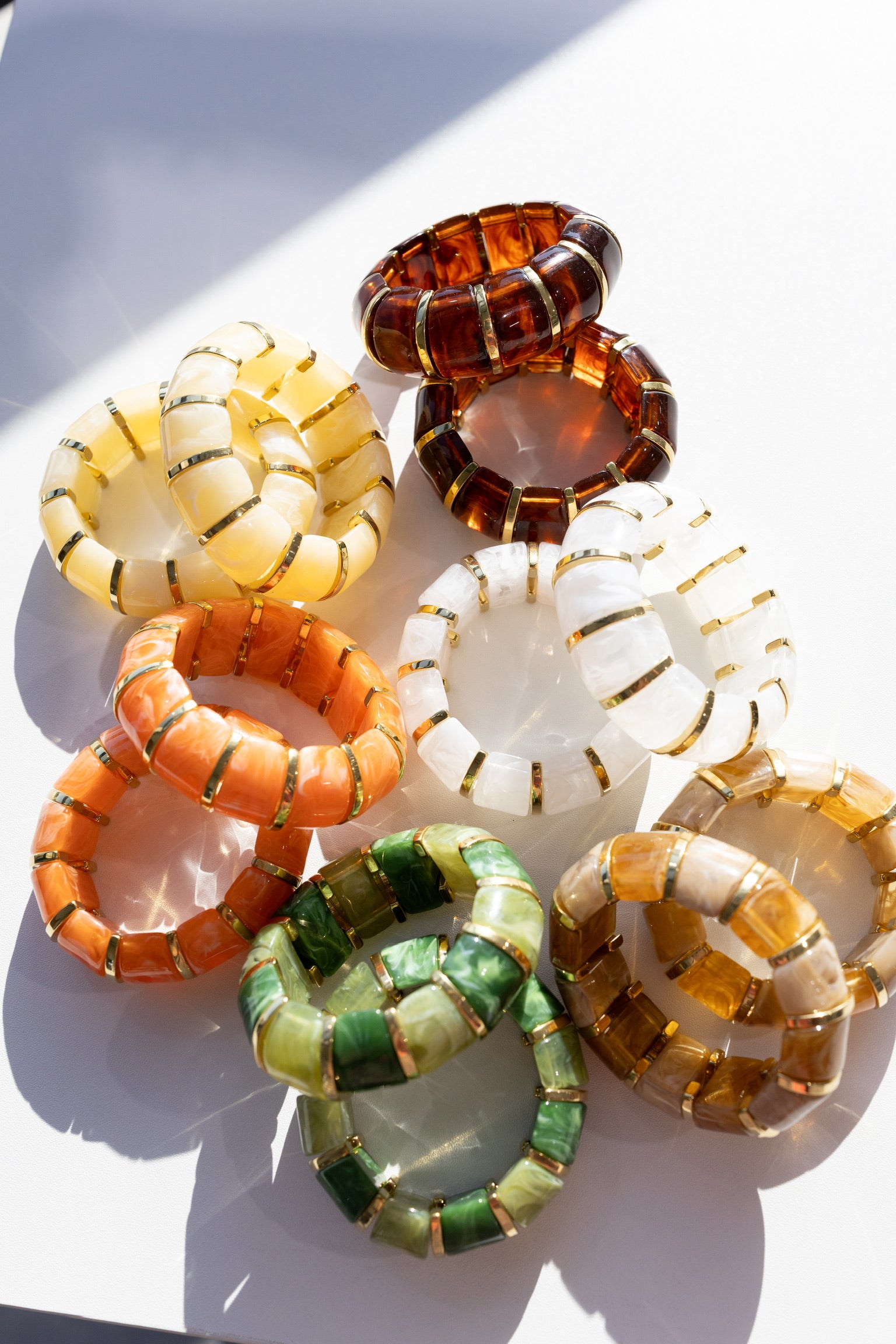 Bibi Stretch Bracelet - White