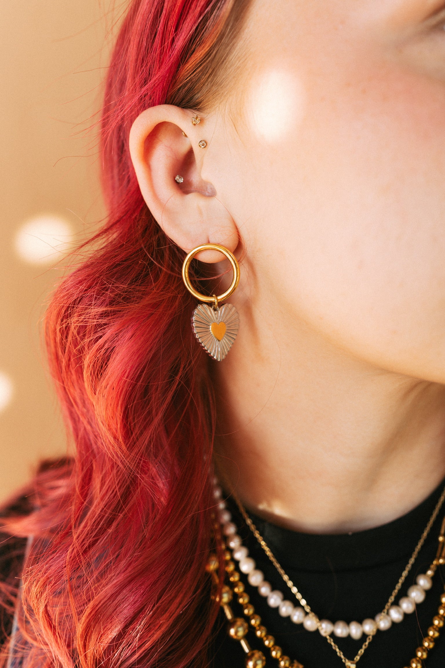 Mixed Feelings Heart Earrings