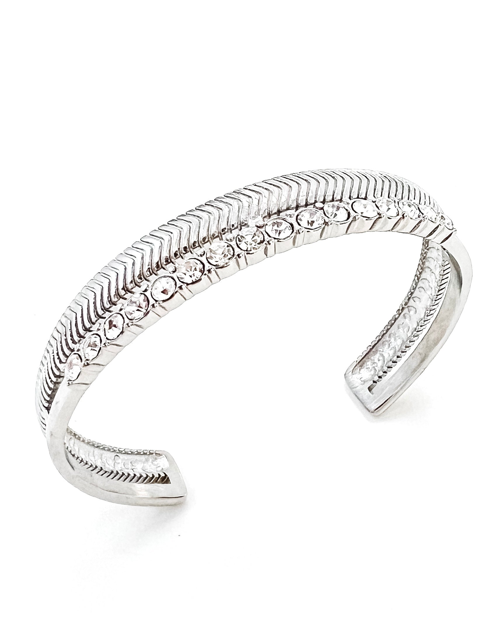 Brewer Crystal Cuff Bracelet || Choose Color
