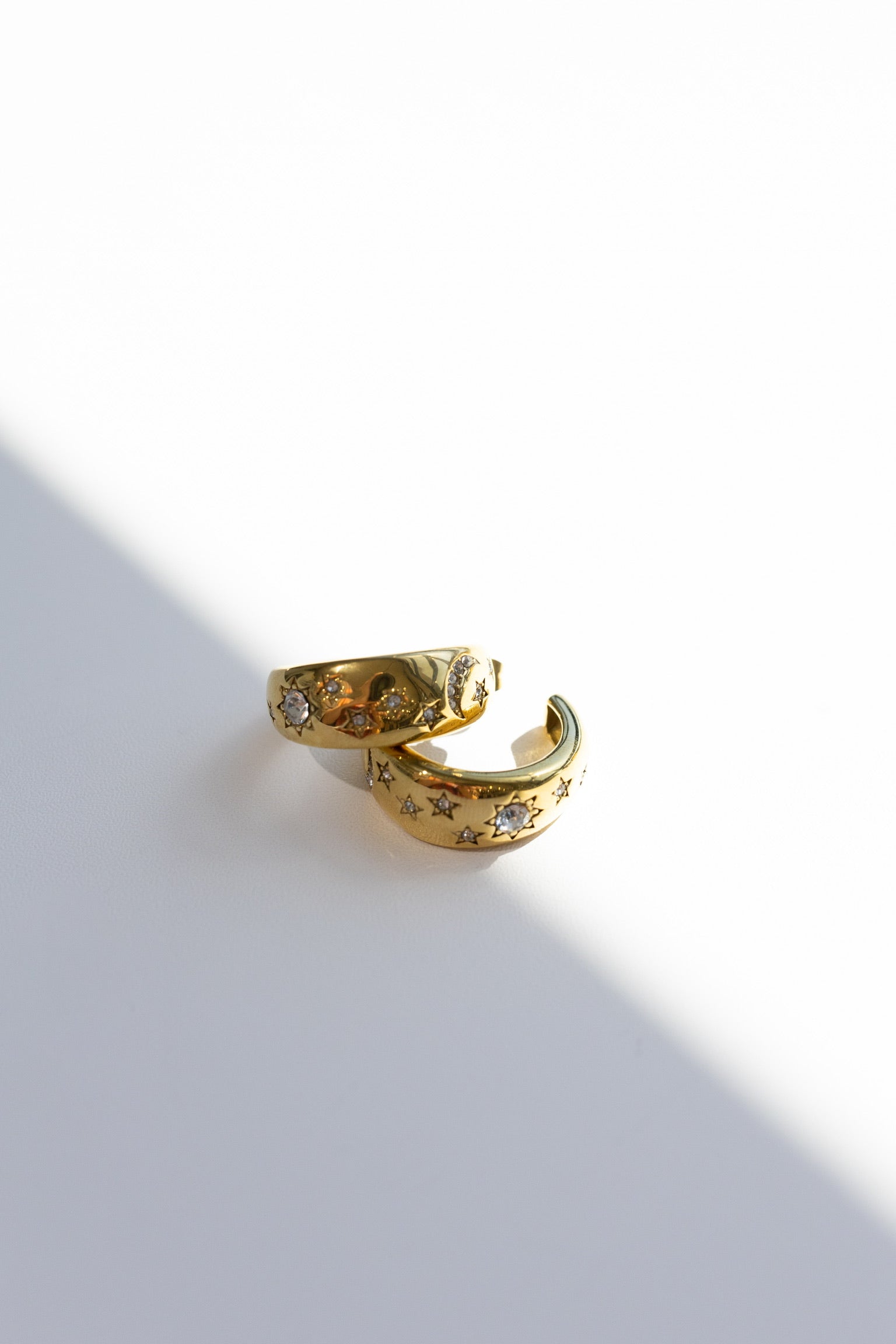 Elendra Crystal Hoop Earrings