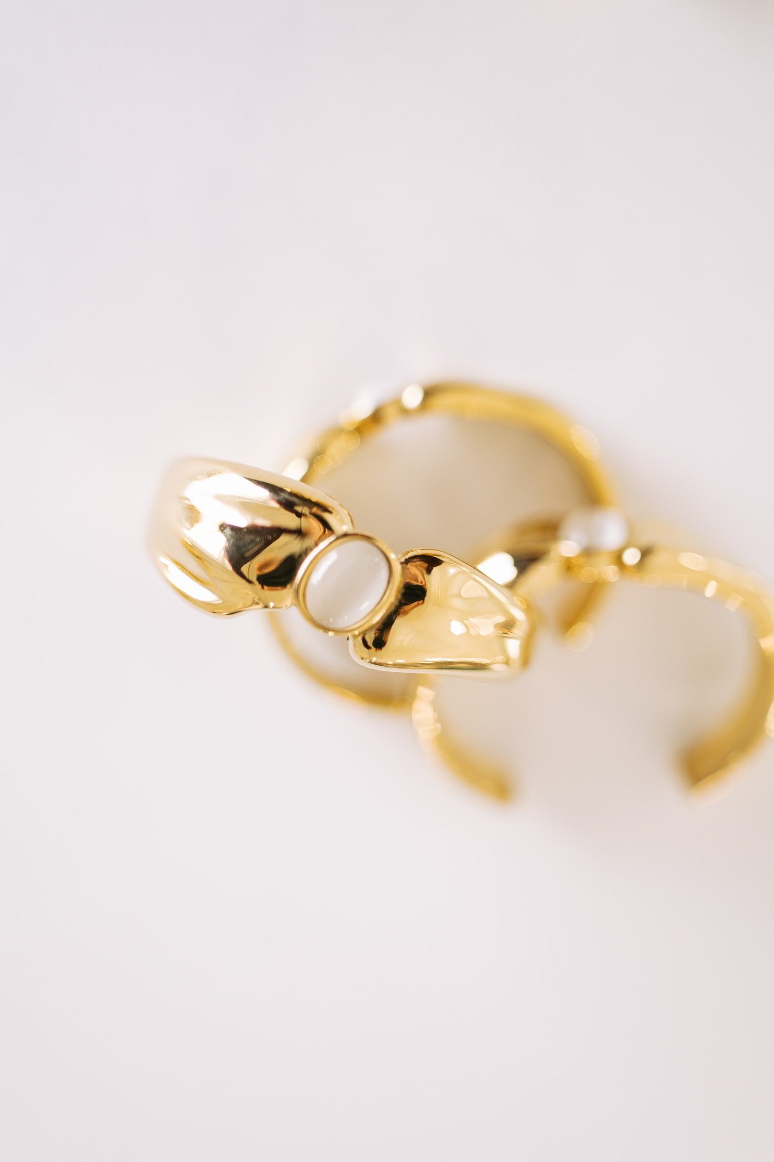 Beverly Gold Stone Cuff Bracelet || Choose Color
