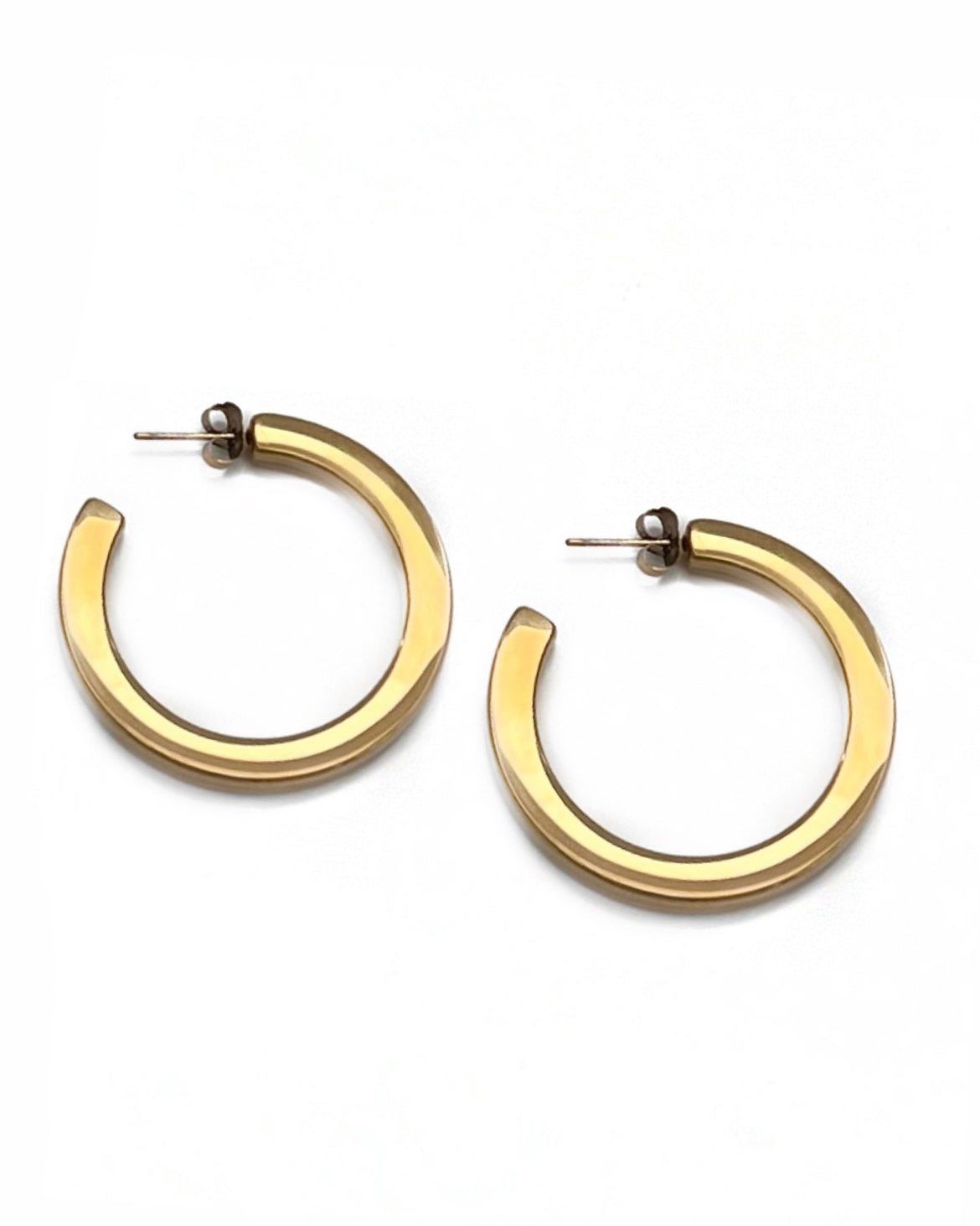 Eilish Everyday Gold Hoops || Choose Size