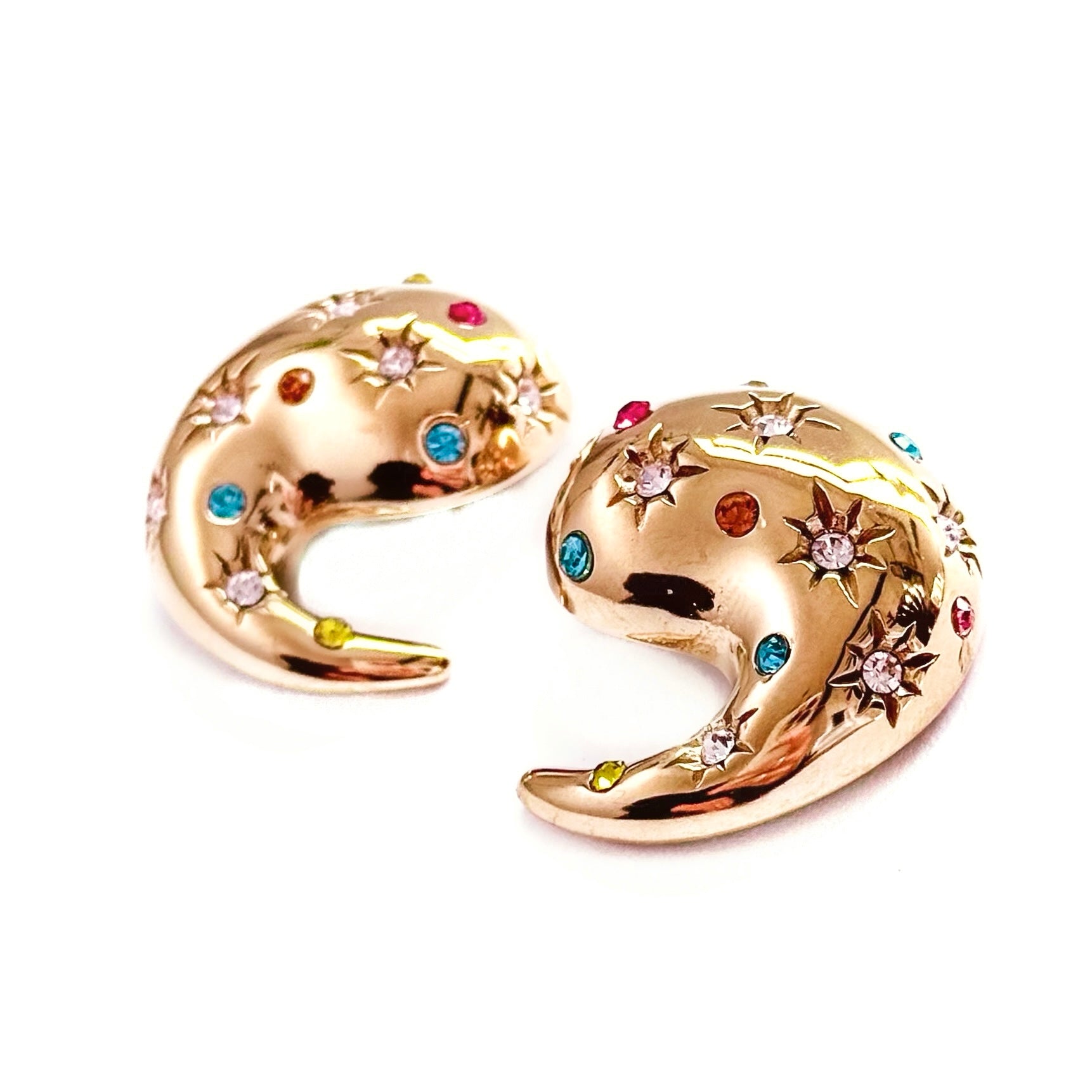 Etana Gemstone Stud Earrings