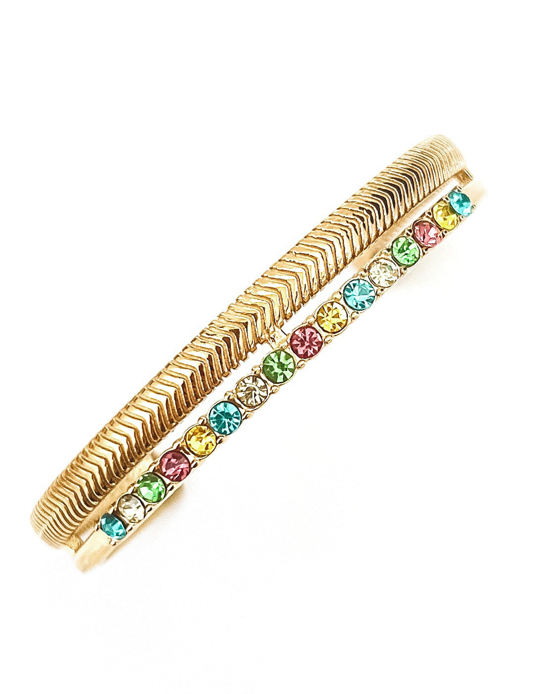 Brewer Crystal Cuff Bracelet || Choose Color