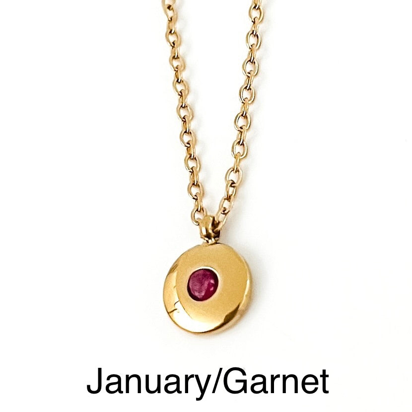 Birthstone Necklace || Choose Month