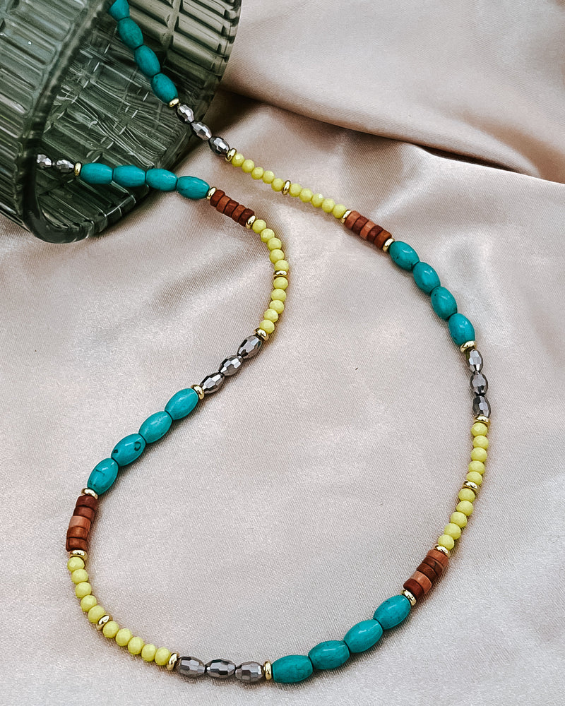 Arlet Long Beaded Layering Necklace || Choose Color